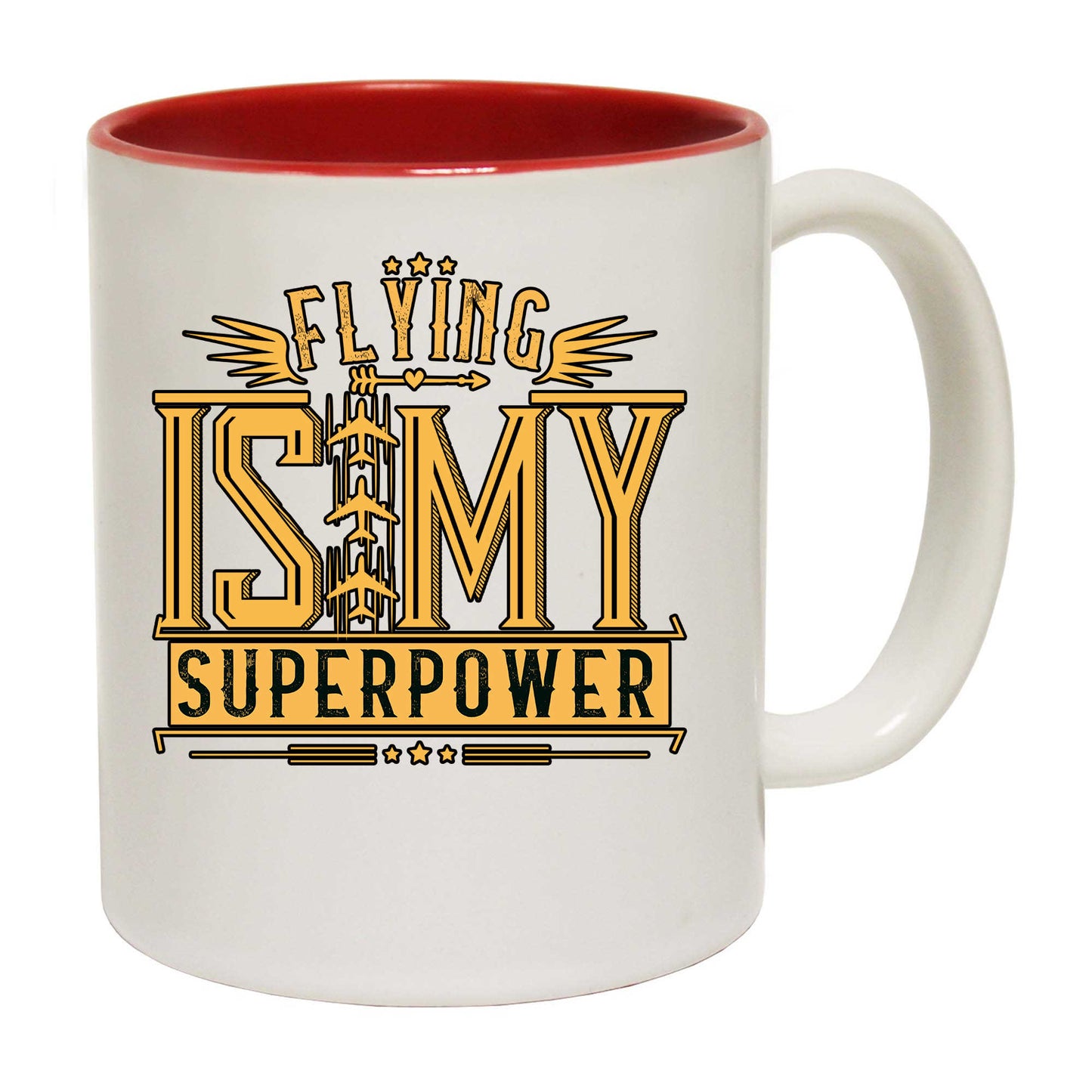 Flying Is My Superpower Pilot Aviation - Funny Coffee Mug