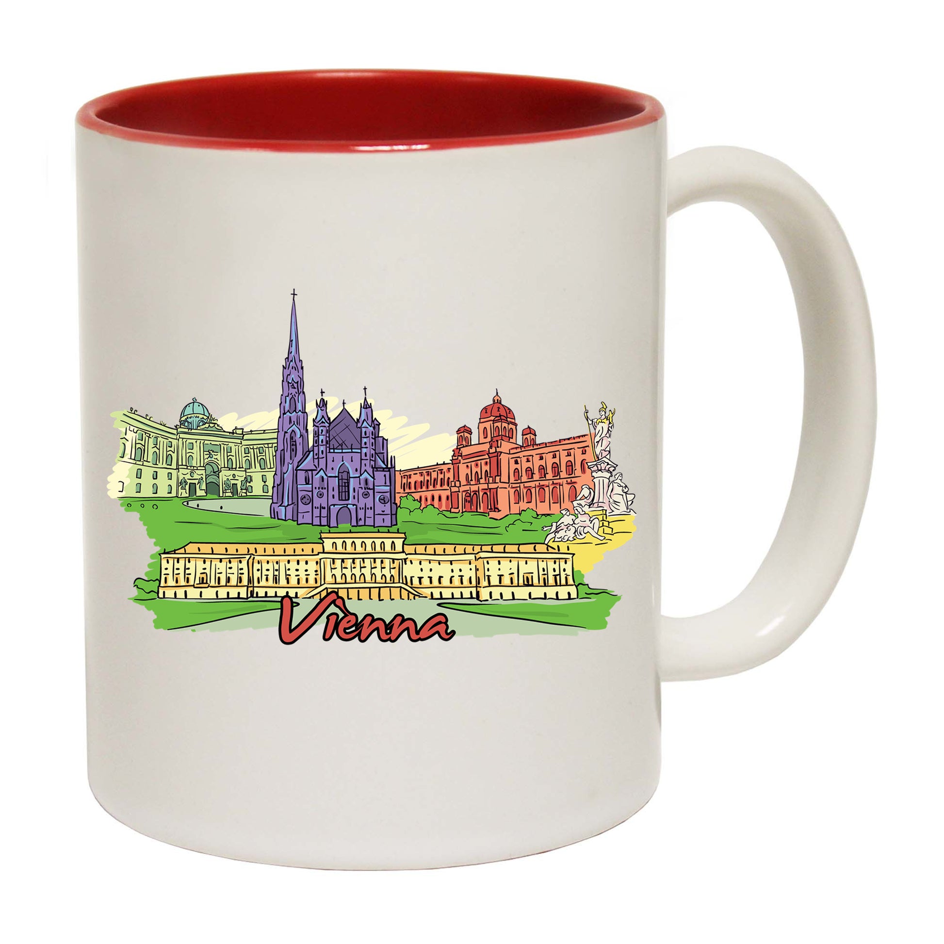 Vienna Austria Country Flag Destination - Funny Coffee Mug