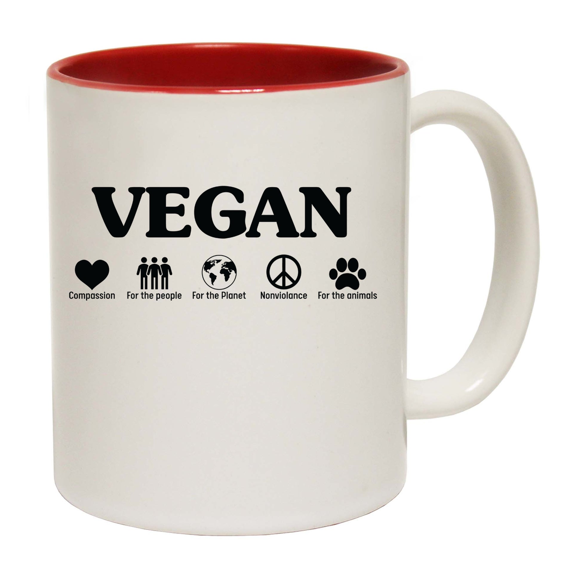 Vegan For The People Planet Animals Food - Funny Coffee Mug