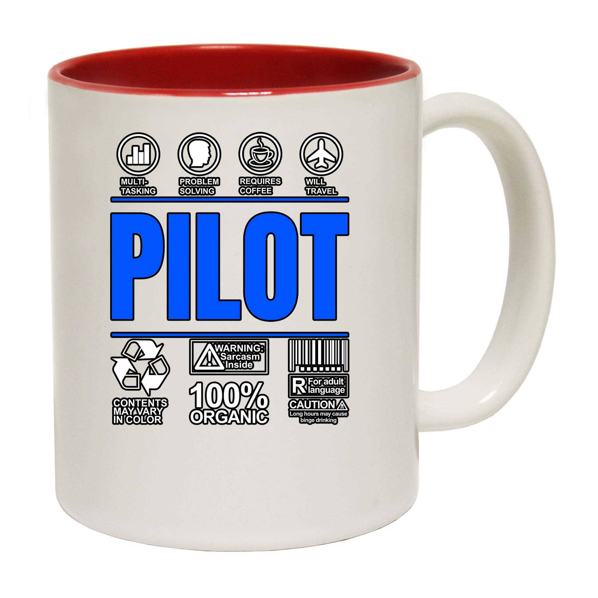 Pilot Sarcastic Humour Plane Pilots - Funny Coffee Mug