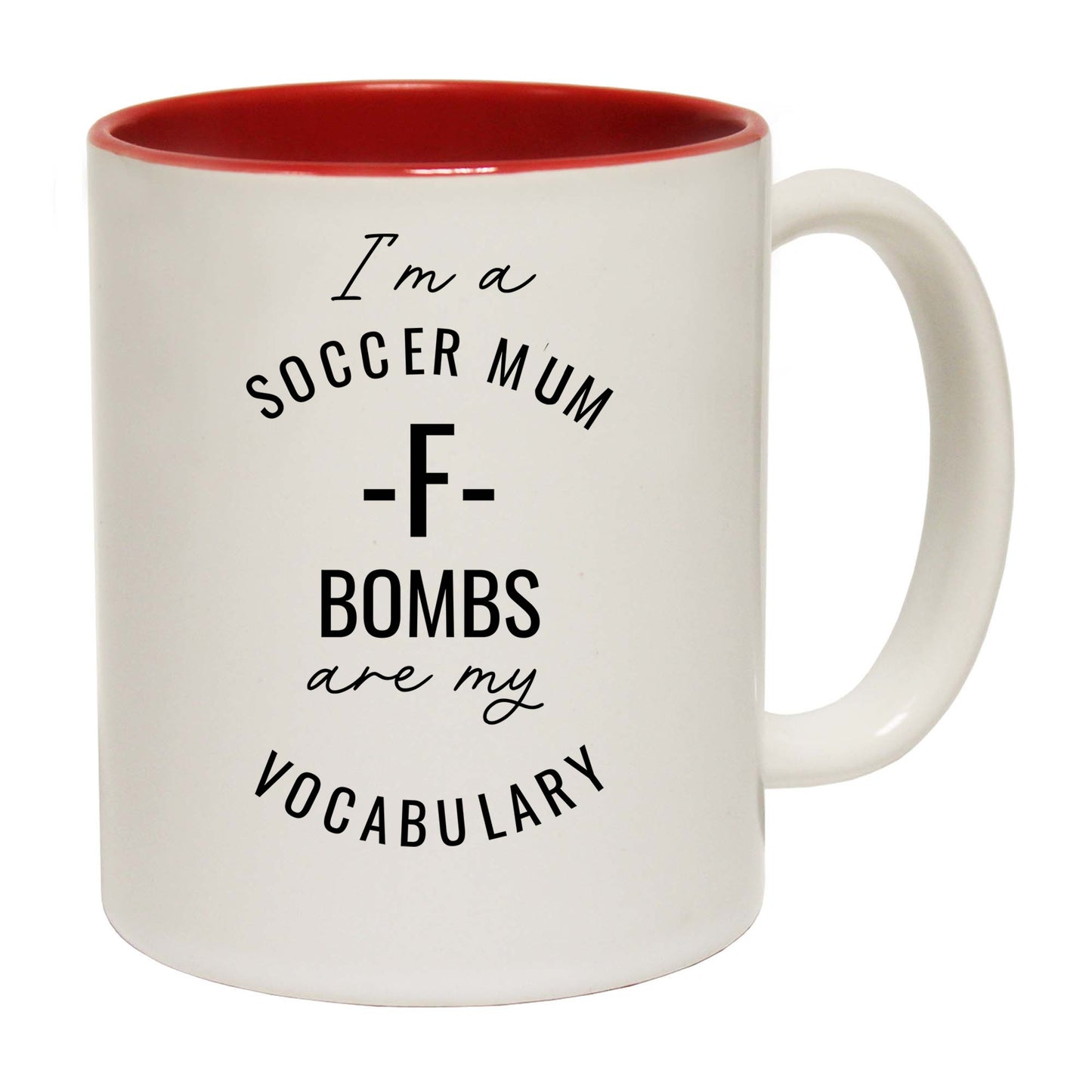 Soccer Mum Vocabulary F Bomb Football - Funny Coffee Mug