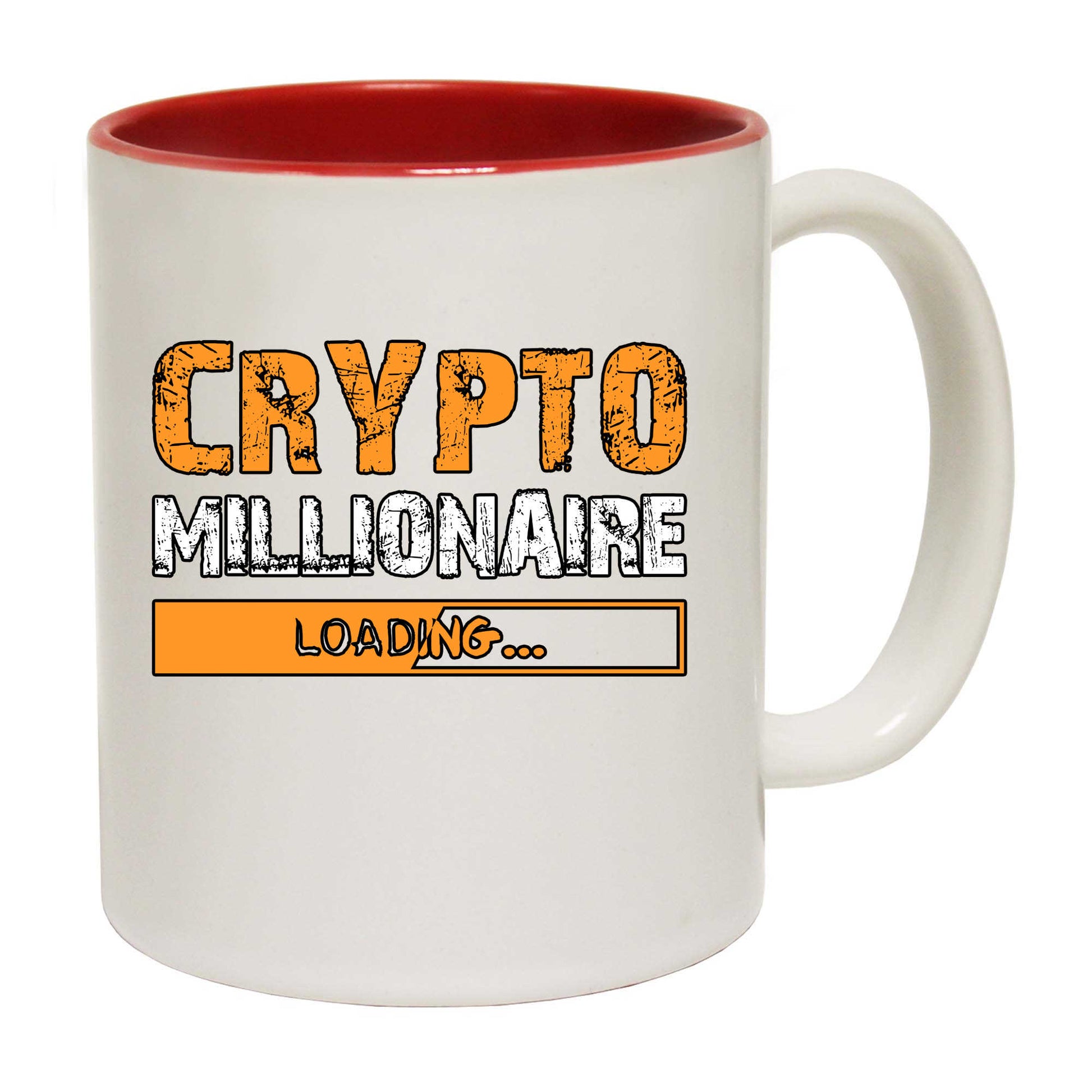 Crypto Millionaire Loading Bitcoin Currency - Funny Coffee Mug