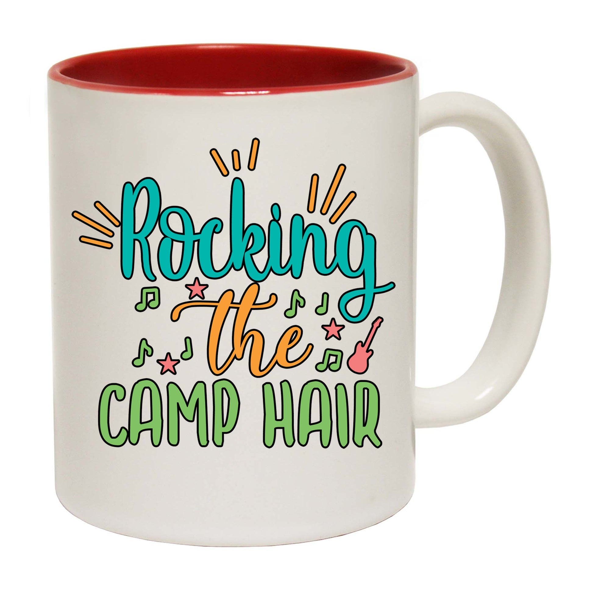 Rocking The Camp Hair Camping - Funny Coffee Mug