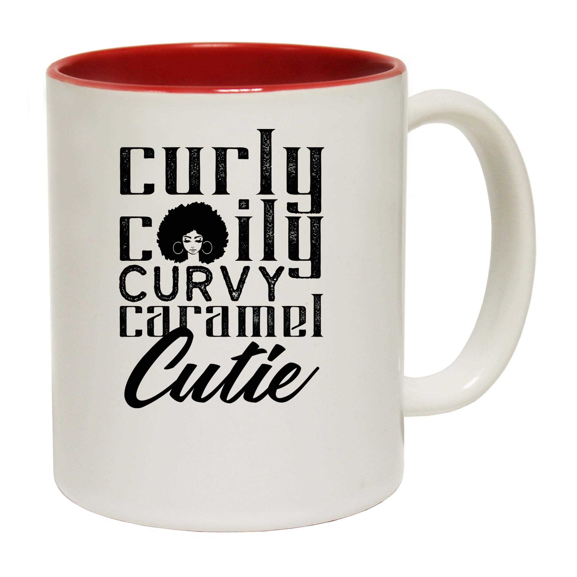 Curly Coily Curvy - Funny Coffee Mug