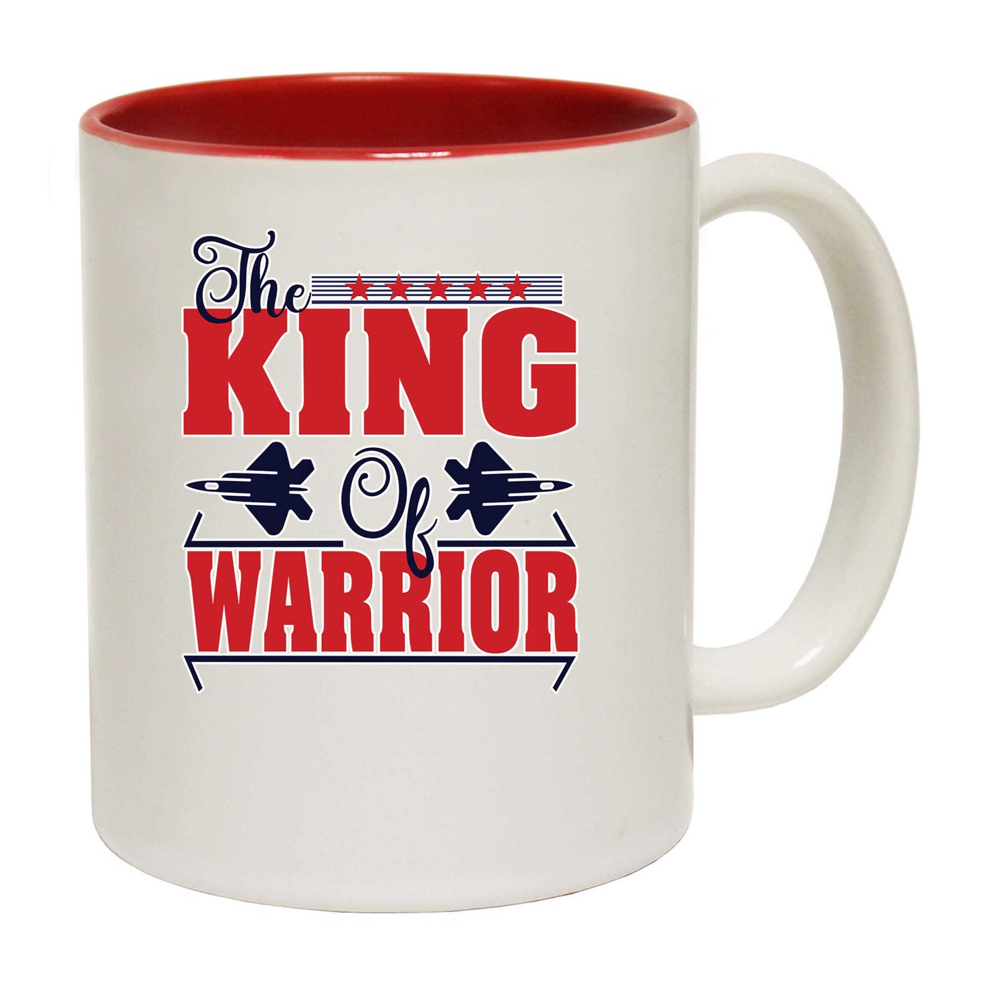 The King Of Warrior Flighter Jet Plane - Funny Coffee Mug