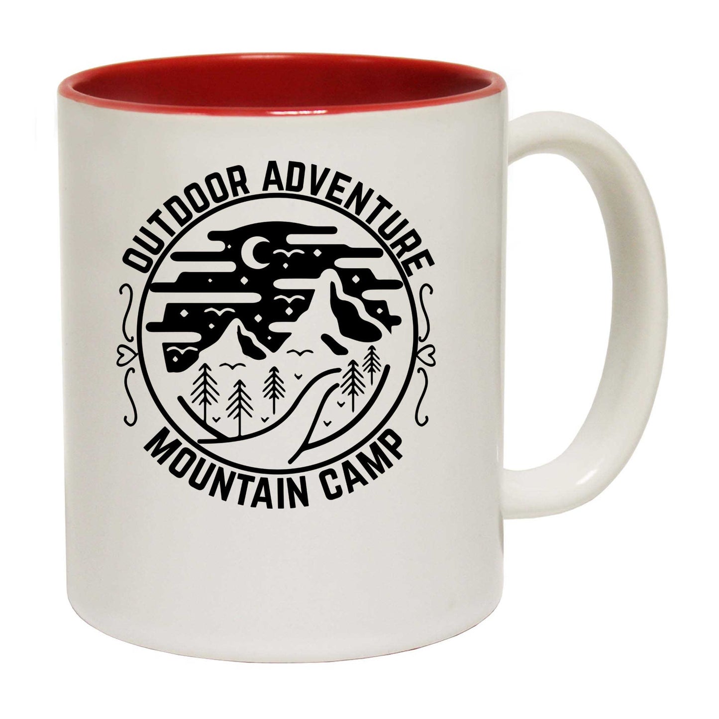 Outdoor Adventure Mountain Camp Climbing - Funny Coffee Mug