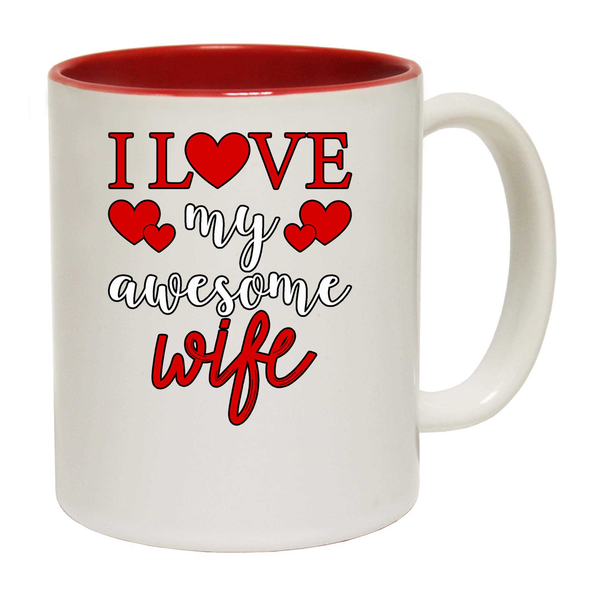 I Love My Awesome Wife Valentines Day - Funny Coffee Mug