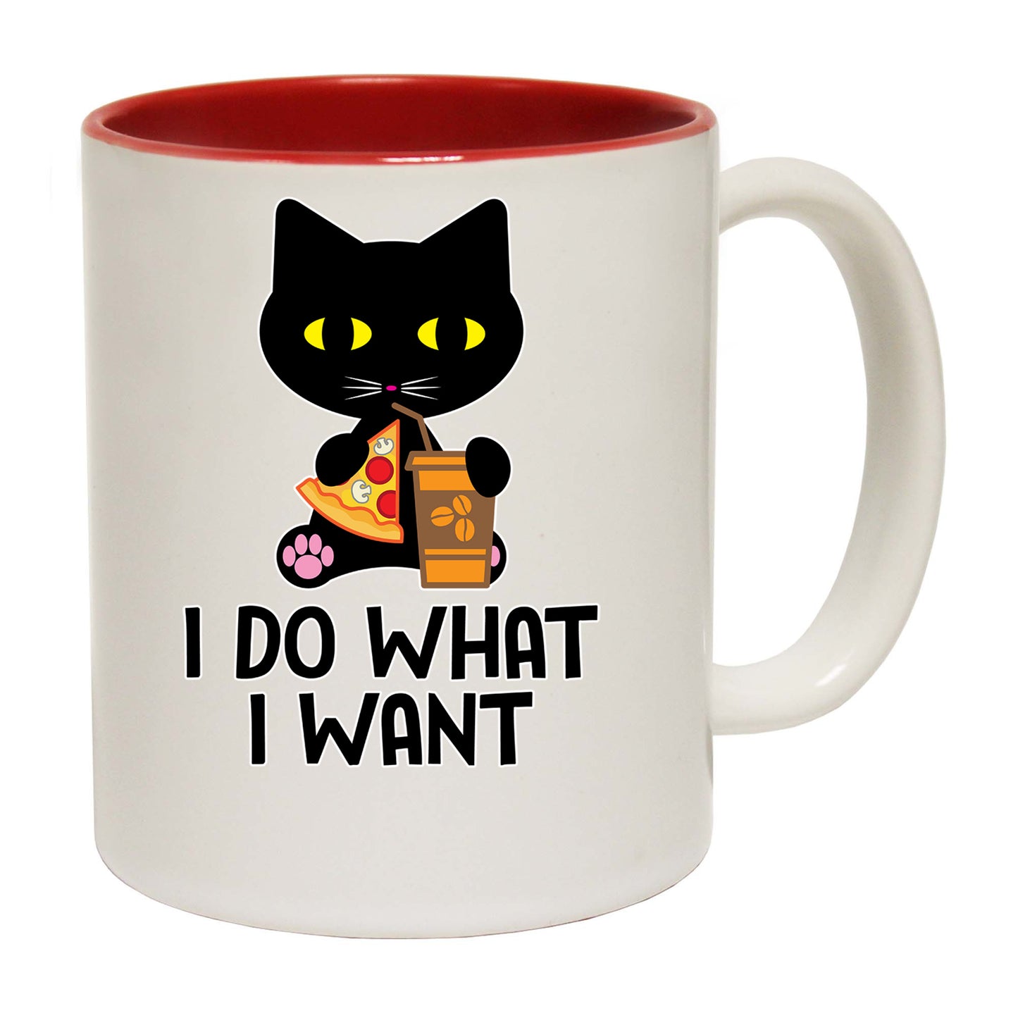 I Do What I Want Cat Kitten Pussy Cats - Funny Coffee Mug