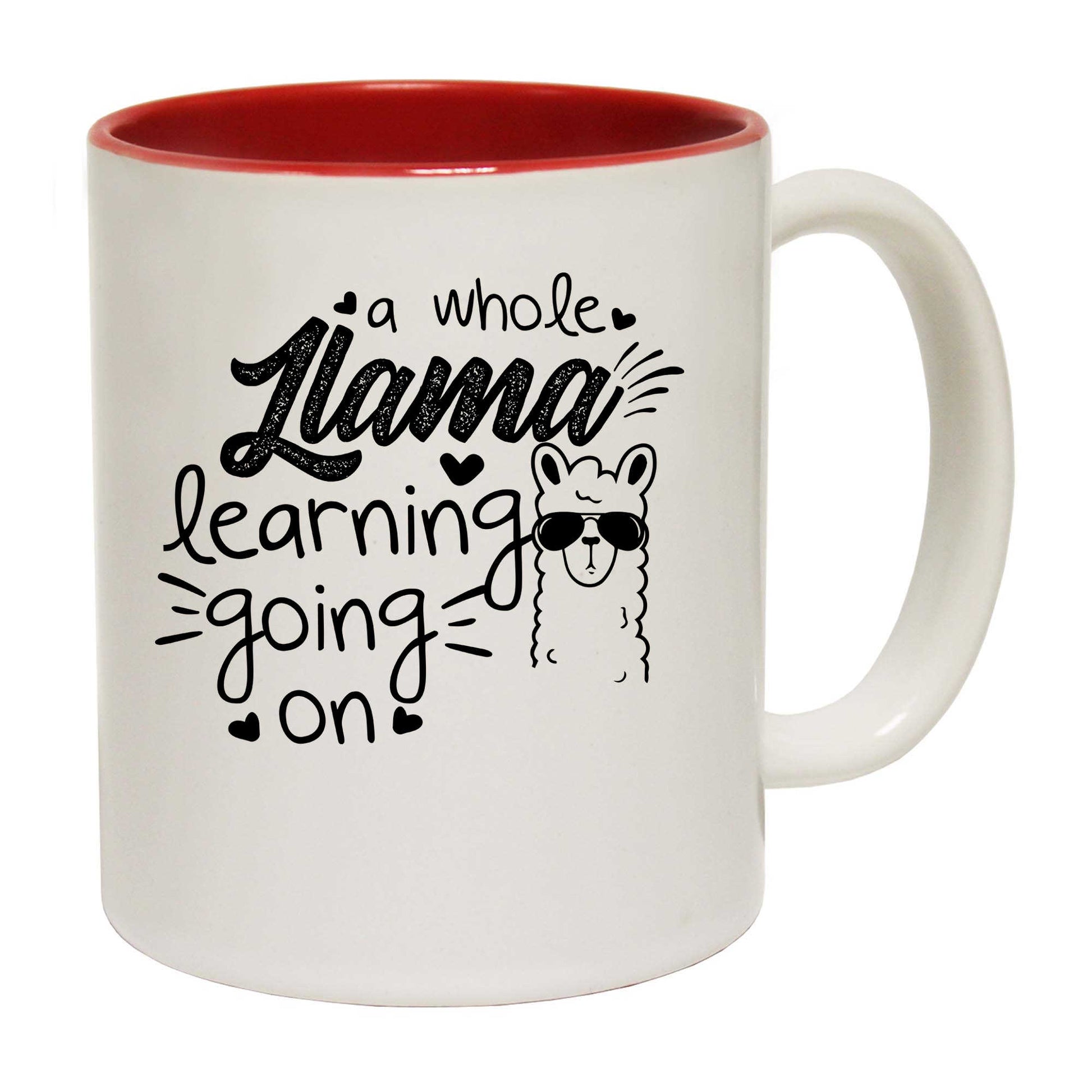 A Whole Llama Learning Going On Teacher - Funny Coffee Mug