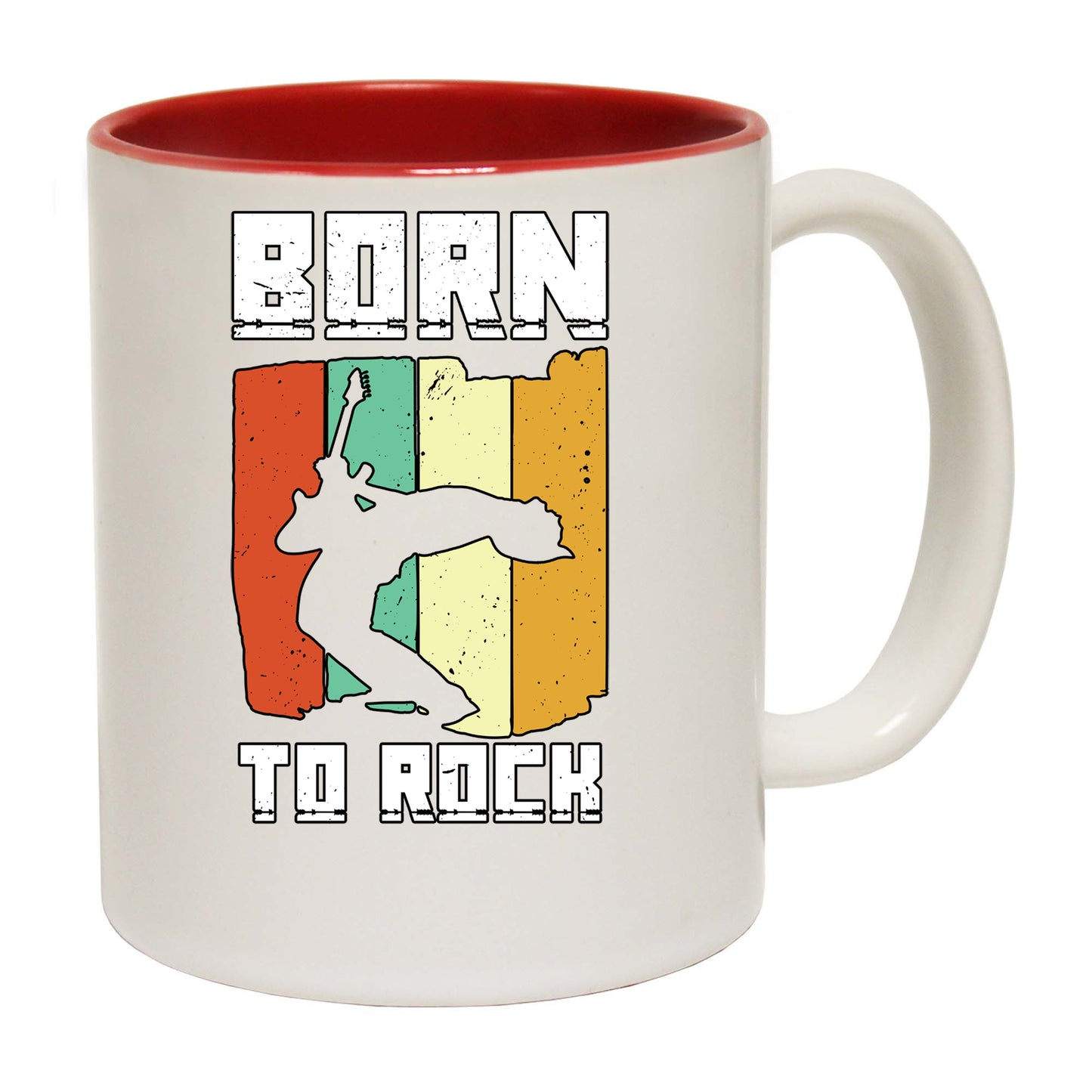 Born To Rock Music Guitar Bass Electric - Funny Coffee Mug