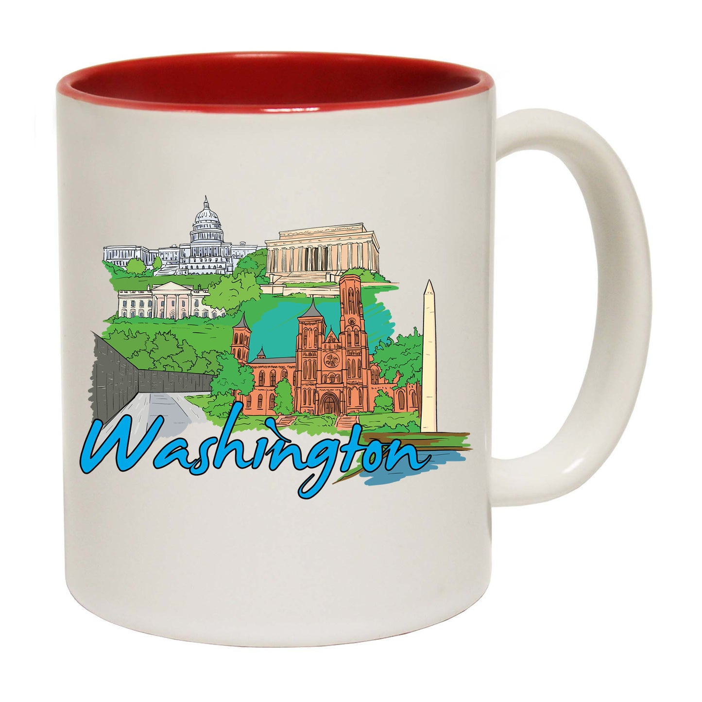 Washington Dc Usa Country Flag Destination - Funny Coffee Mug