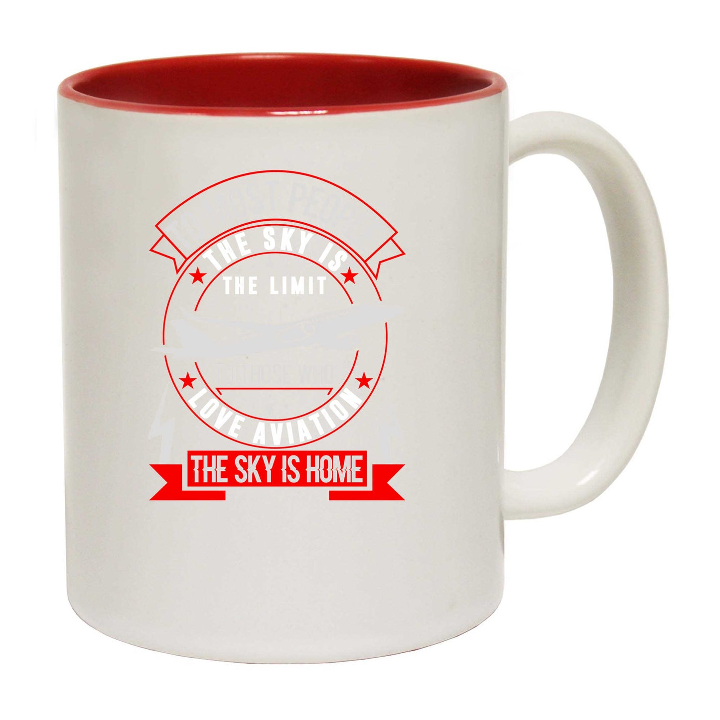 To Most People The Sky Is The Limit Aviation Pilot - Funny Coffee Mug