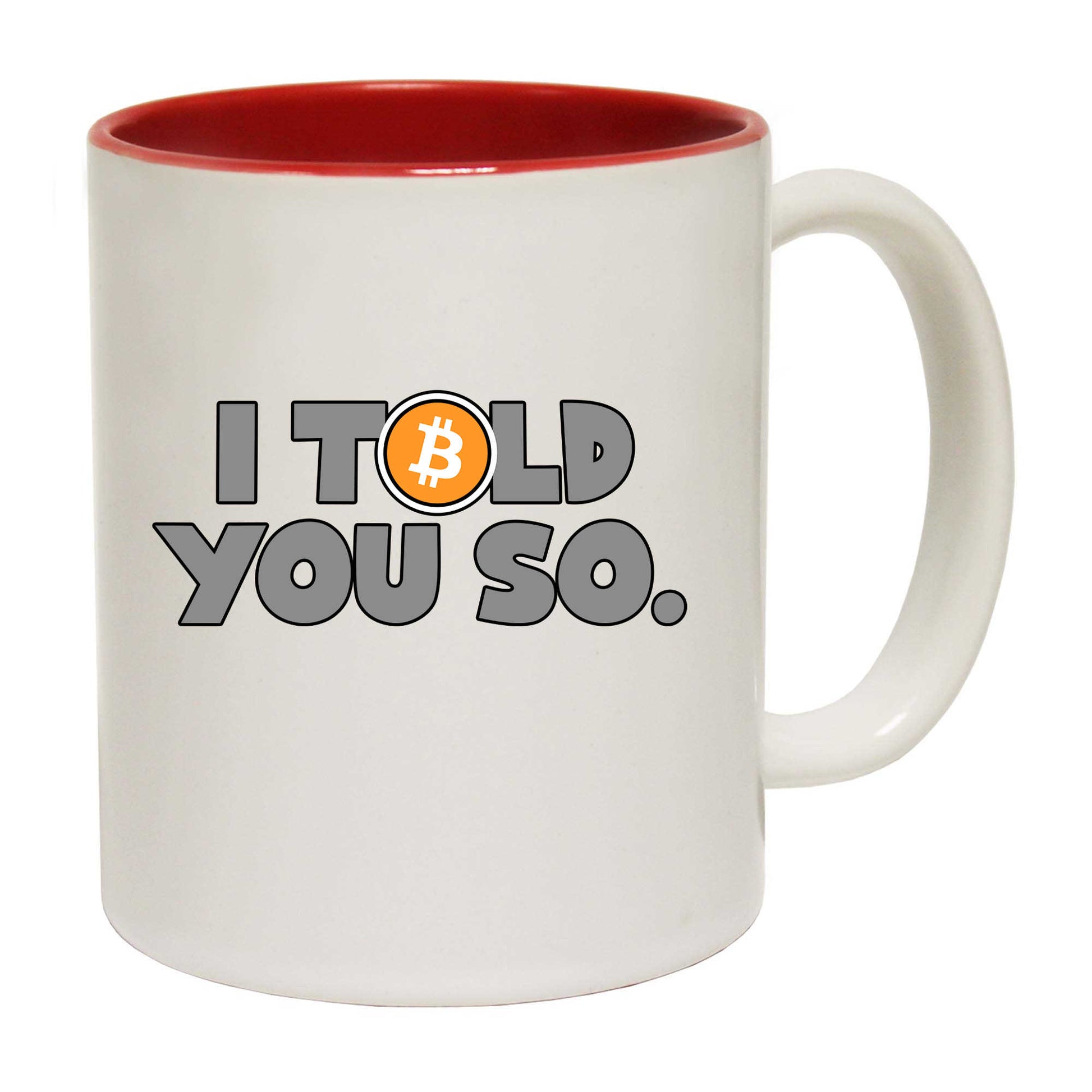 Vintage Bitcoin I Told You So Cryptocurrency Trading - Funny Coffee Mug