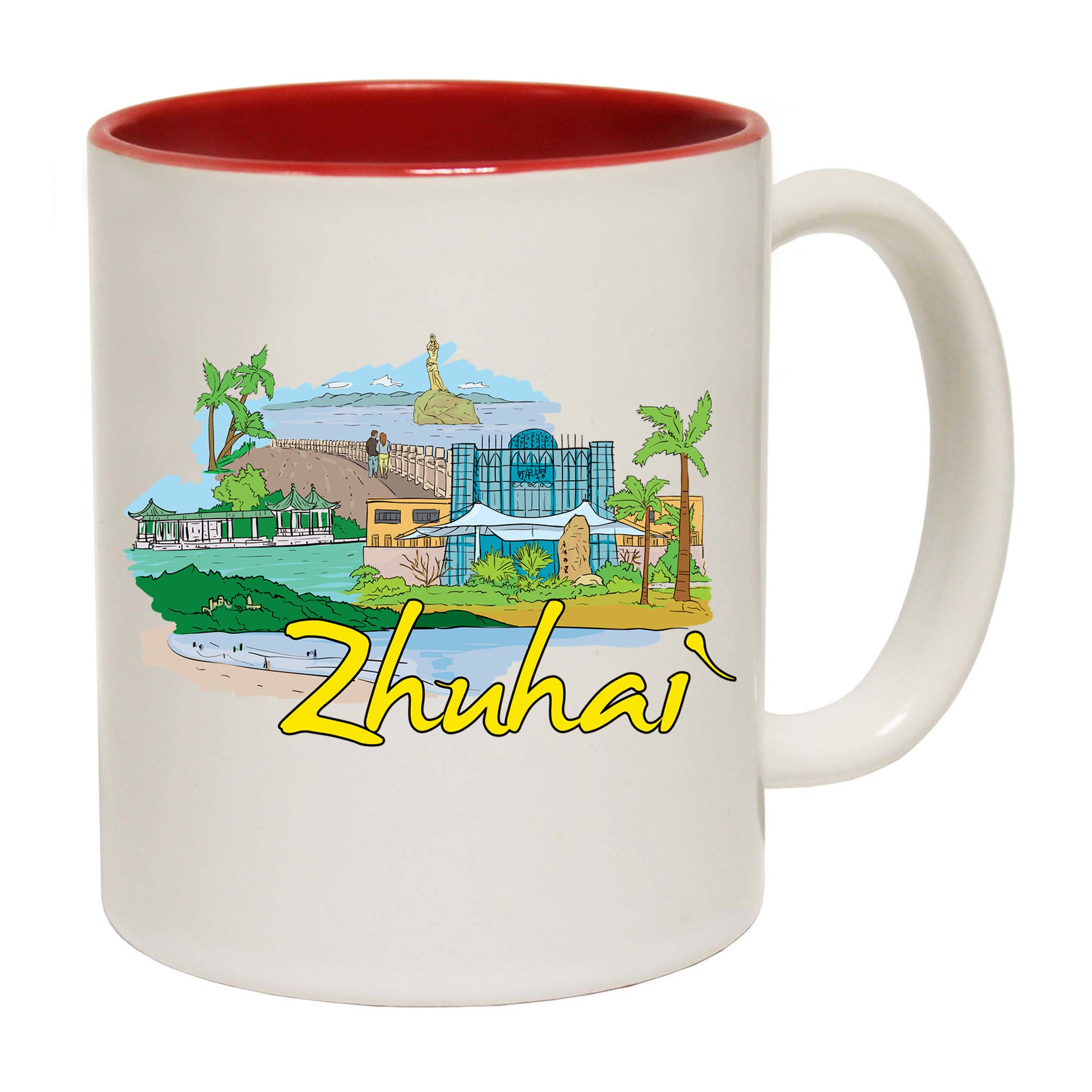 Zhuhai China Country Flag Destination - Funny Coffee Mug