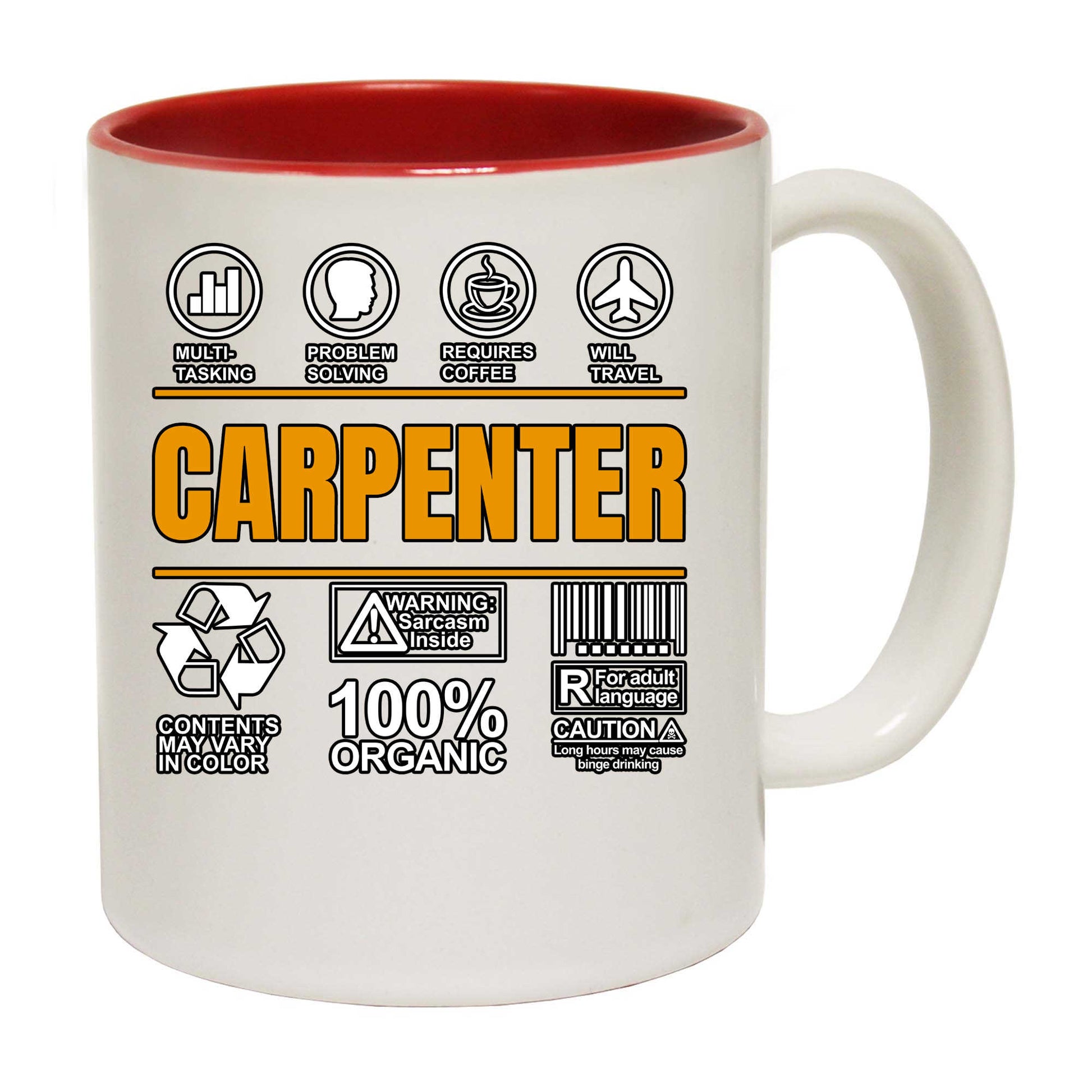 Carpenter Sarcastic Humour - Funny Coffee Mug