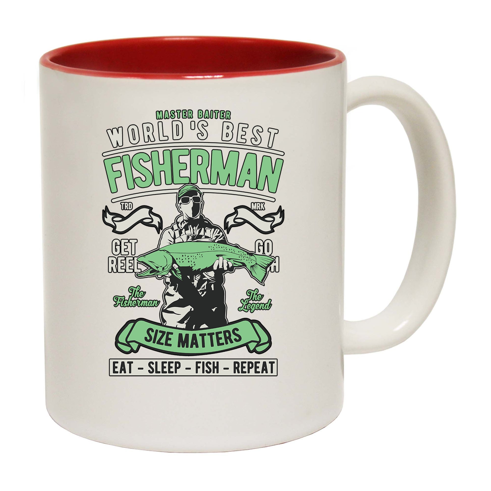 Worlds Best Fisherman Fishing Size Matters - Funny Coffee Mug