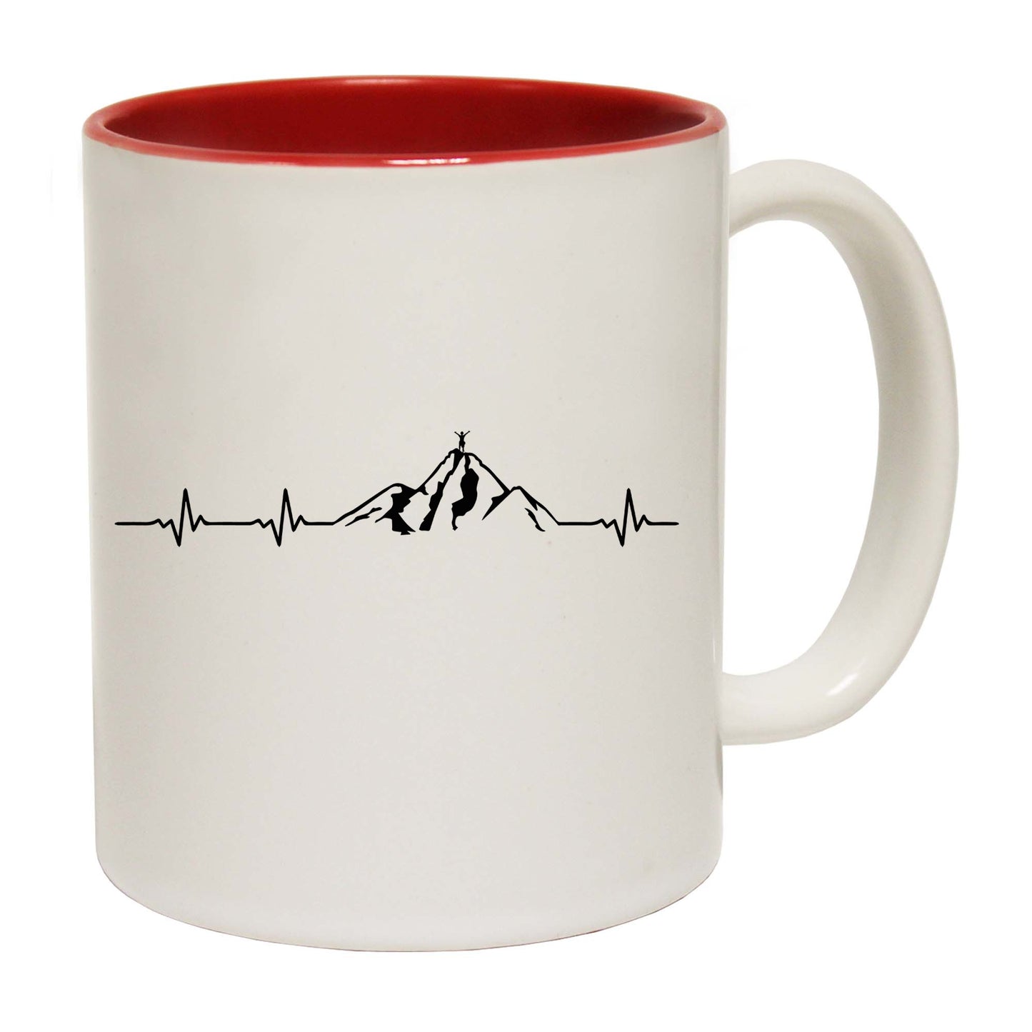 Hiking Heardbeat Pulse Hike Walking - Funny Coffee Mug