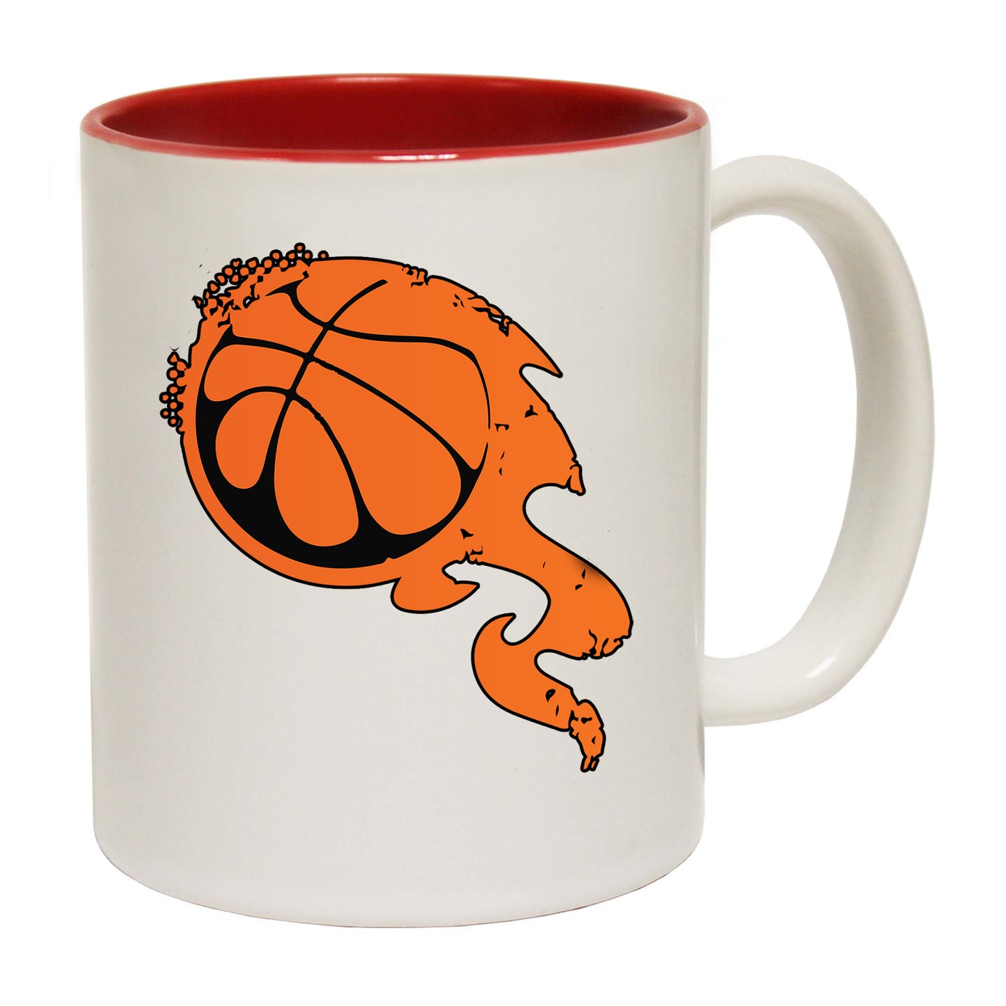 Basketball Flaming Fashion - Funny Coffee Mug