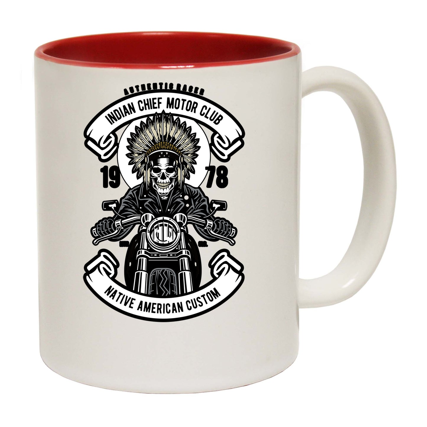 Indian Chief Biker Motorcycle Motorbike - Funny Coffee Mug