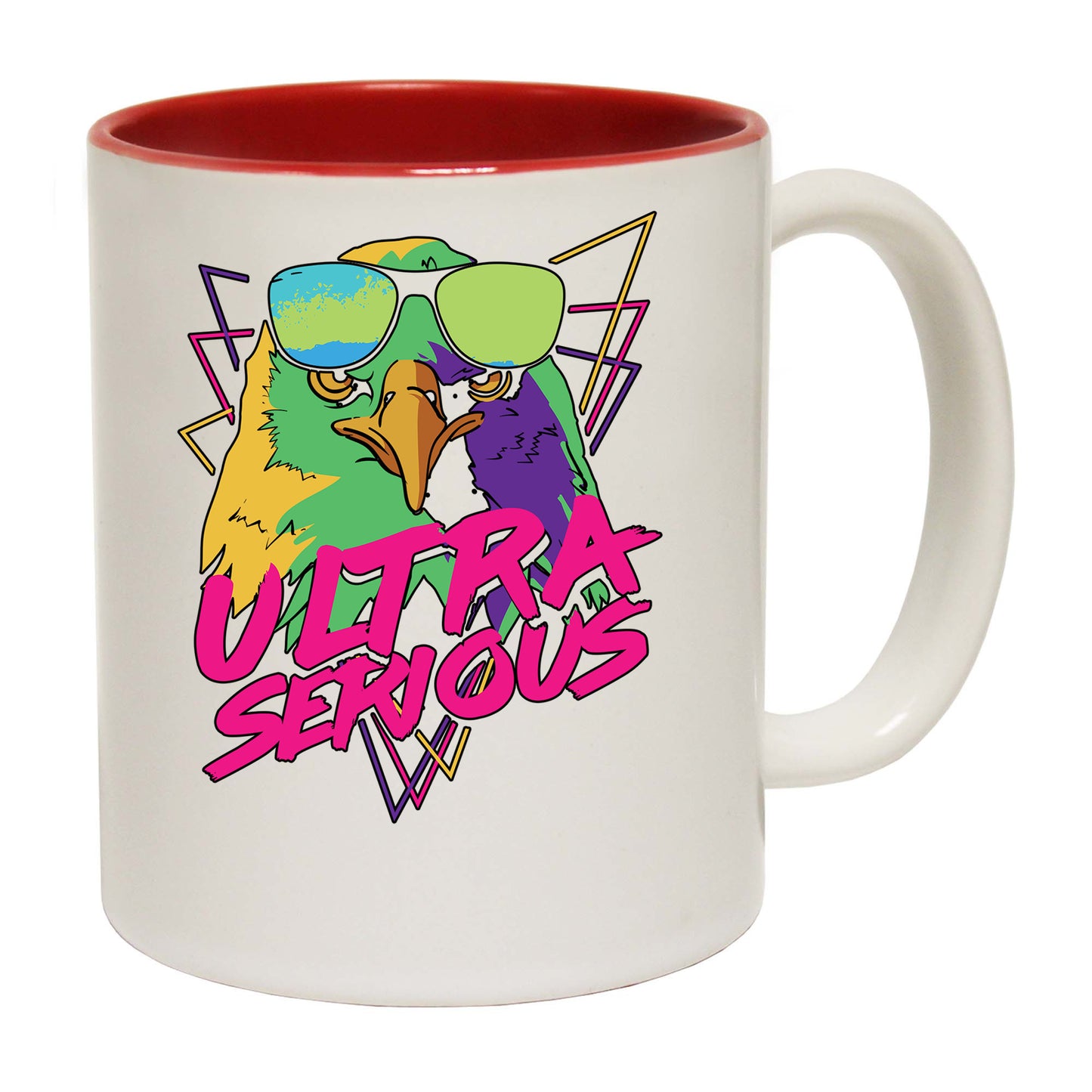 Ultra Serious Eagle Retro - Funny Coffee Mug