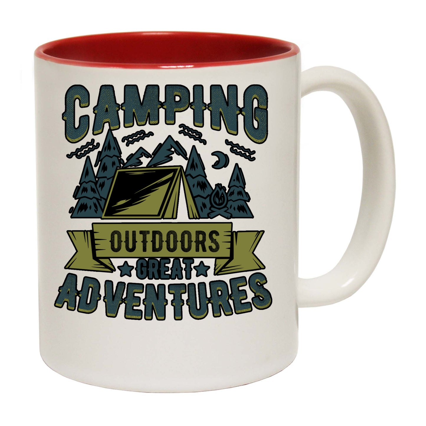 Camping Outdoors Great Adventures - Funny Coffee Mug