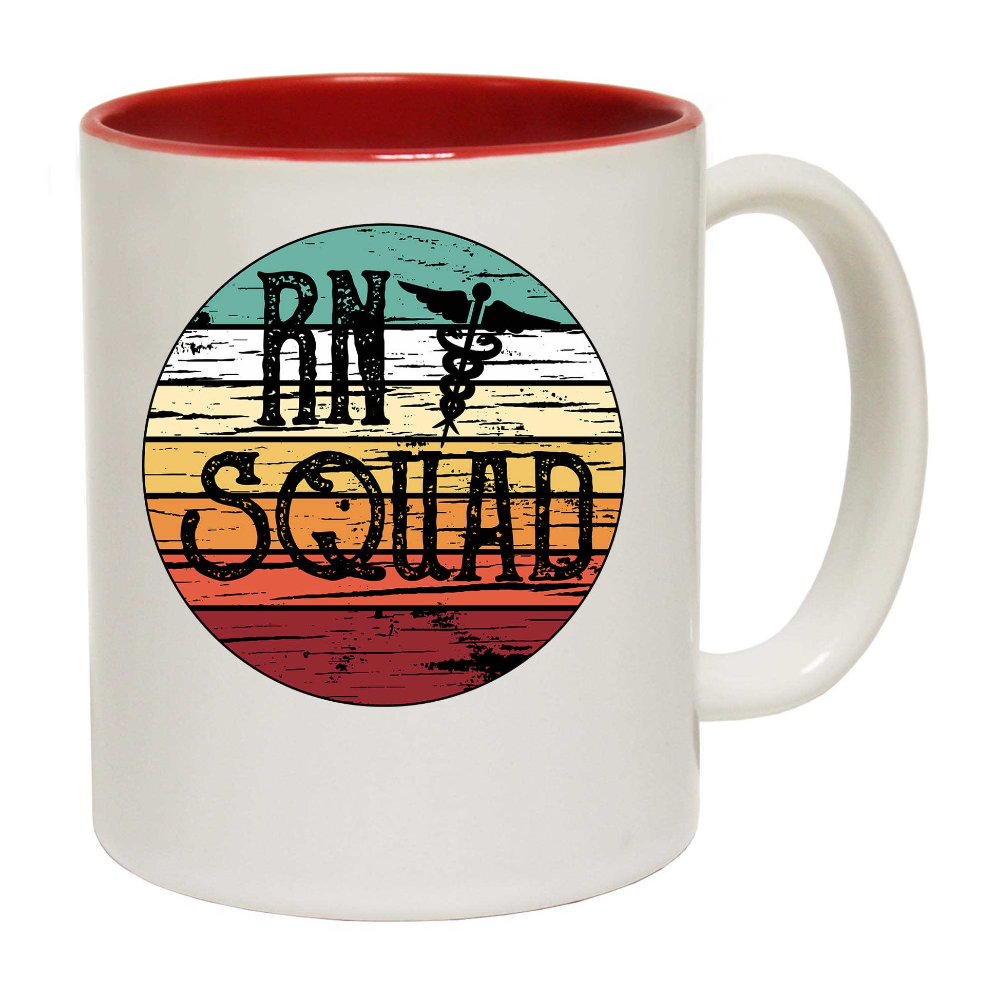 Rn Squad Nurse Vintage Retro Nursning - Funny Coffee Mug