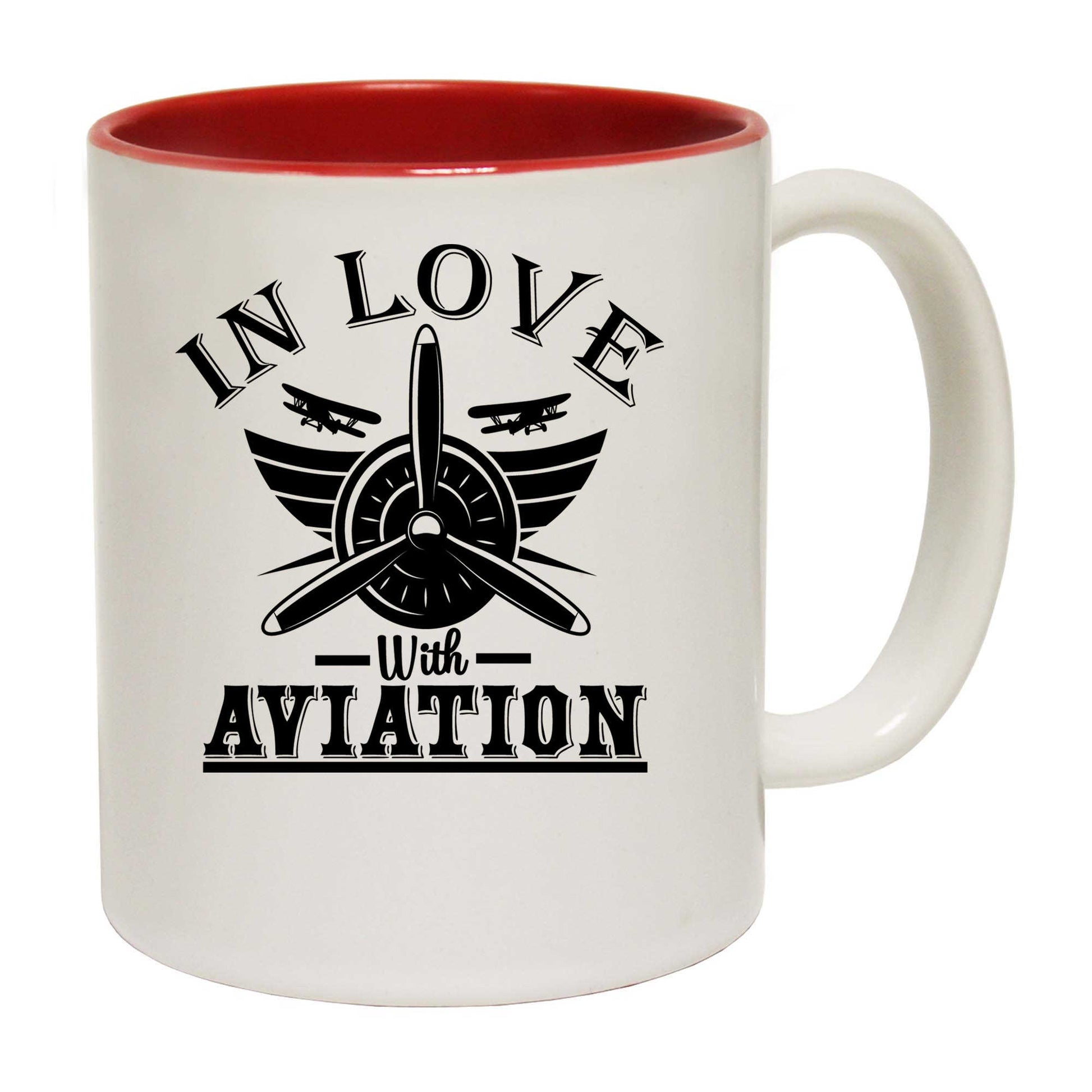 In Love With Aviation Plane - Funny Coffee Mug