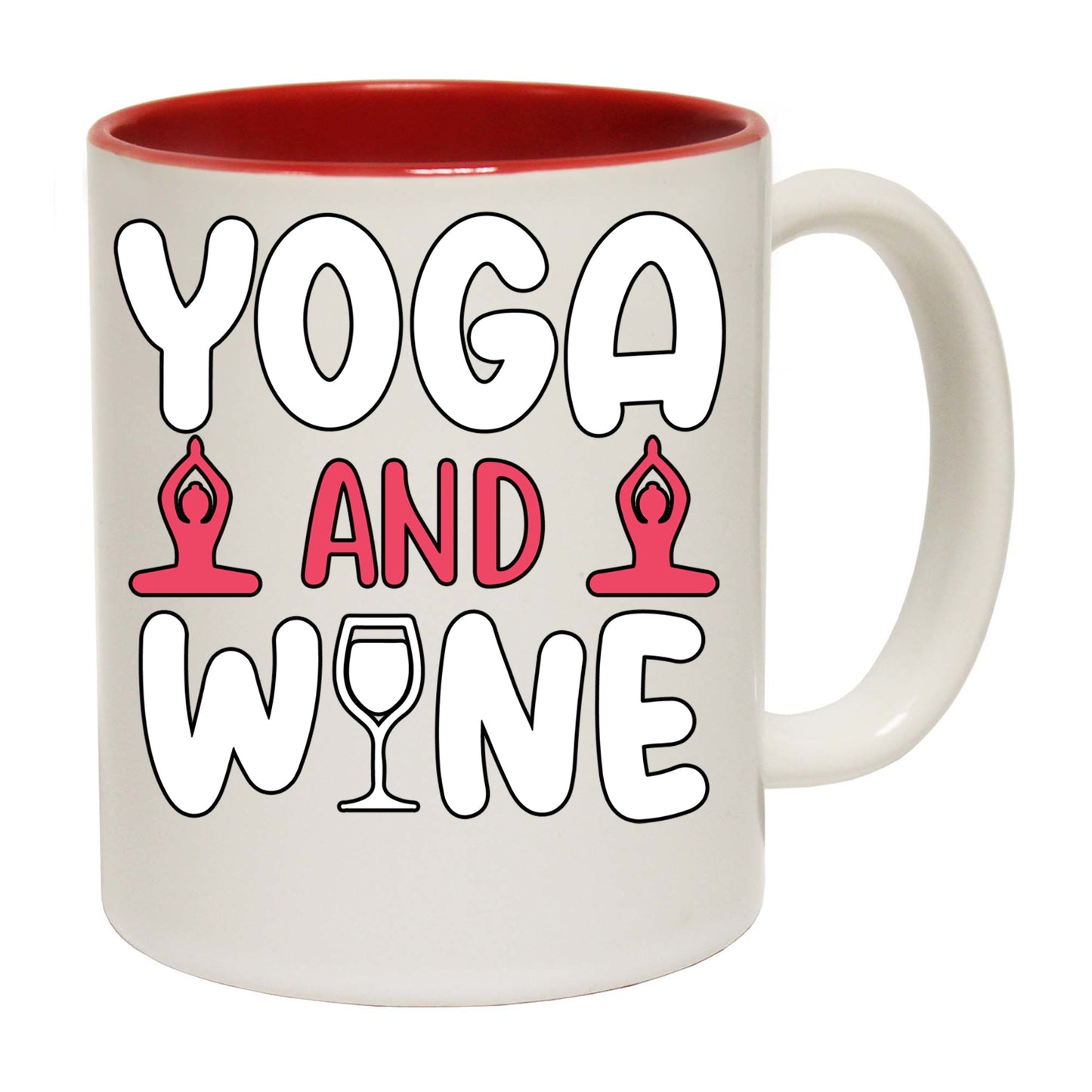 Yoga And Wine - Funny Coffee Mug