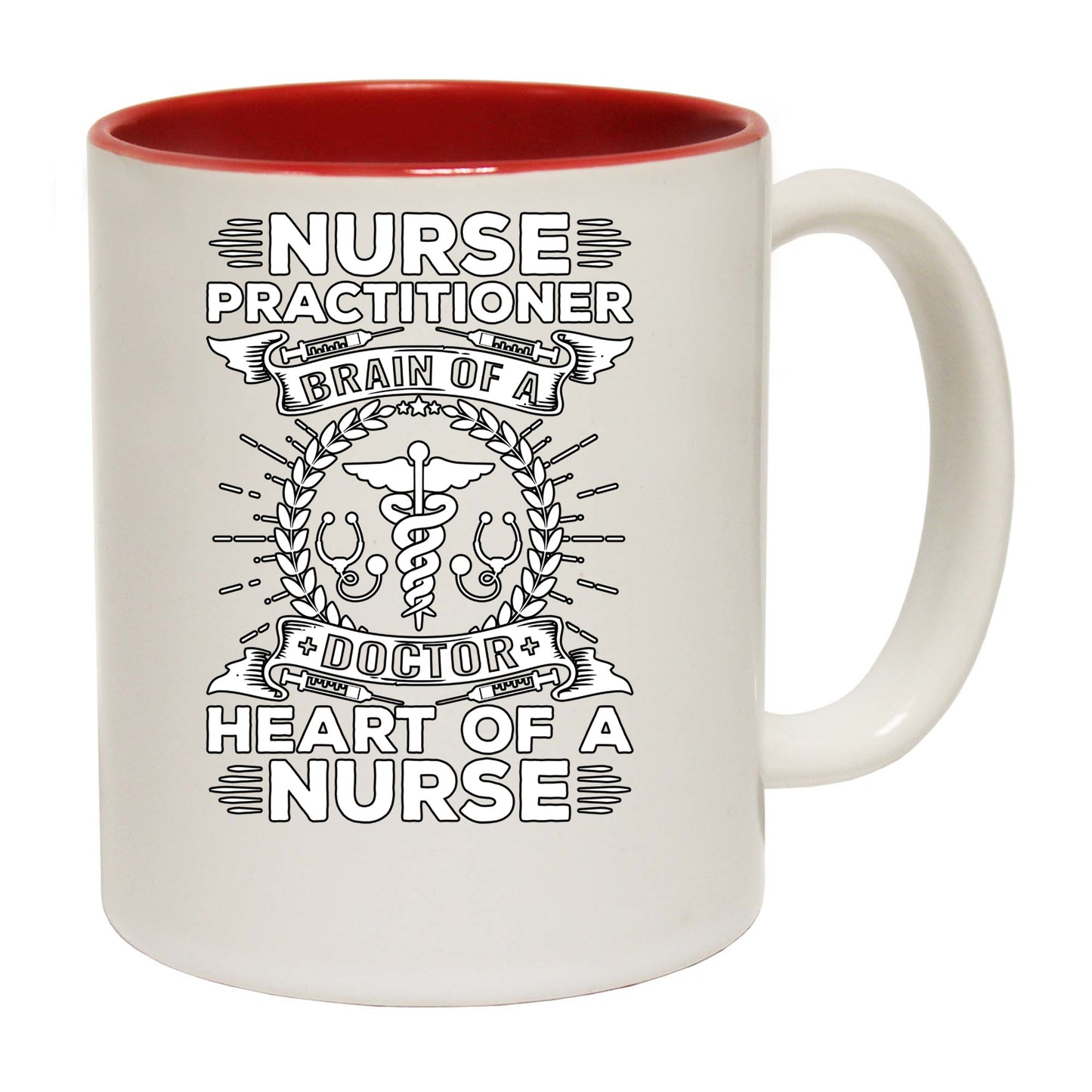 Nurse Practitioner Brains Of A Doctor - Funny Coffee Mug