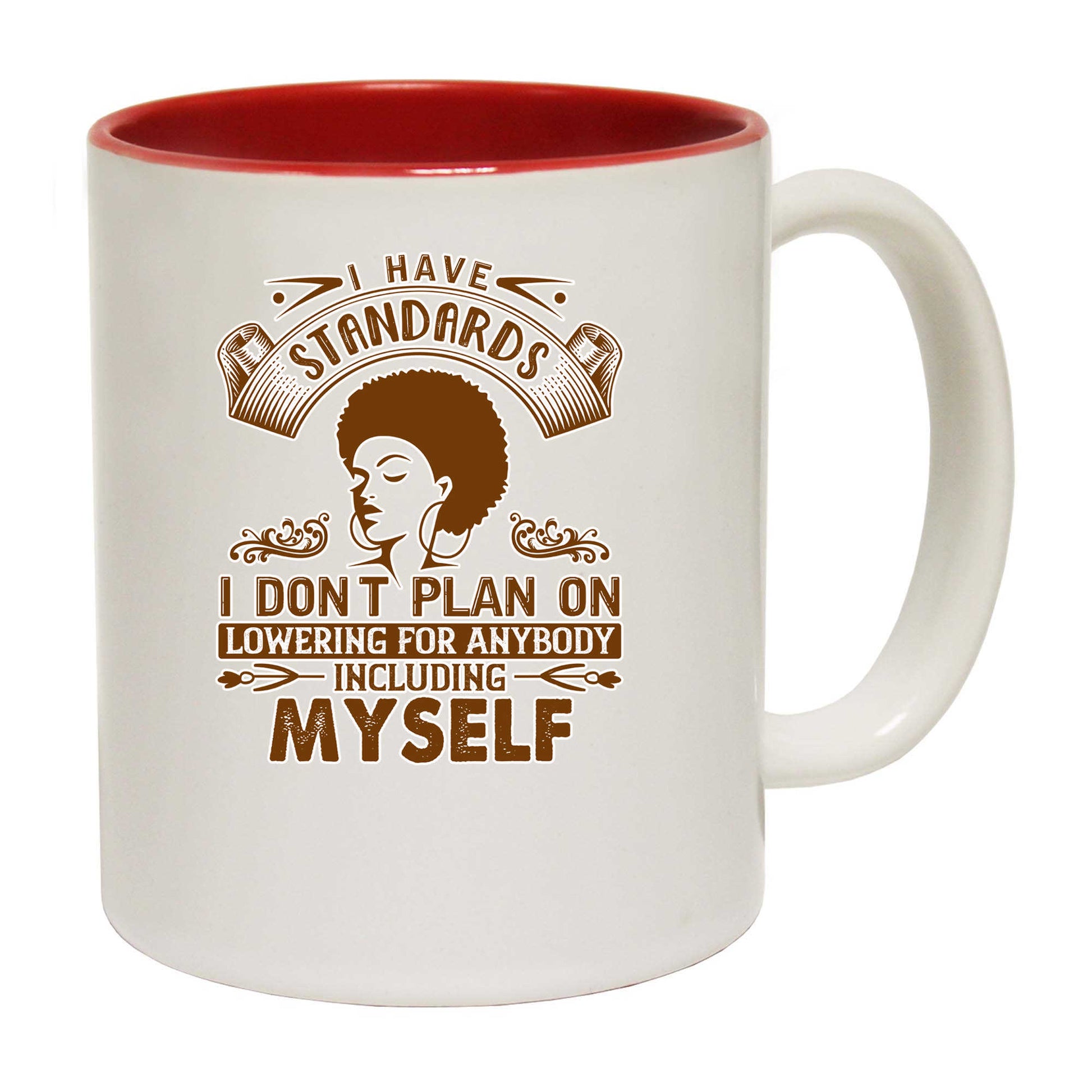 I Have Standards I Dont Plan On Lowering Afro - Funny Coffee Mug