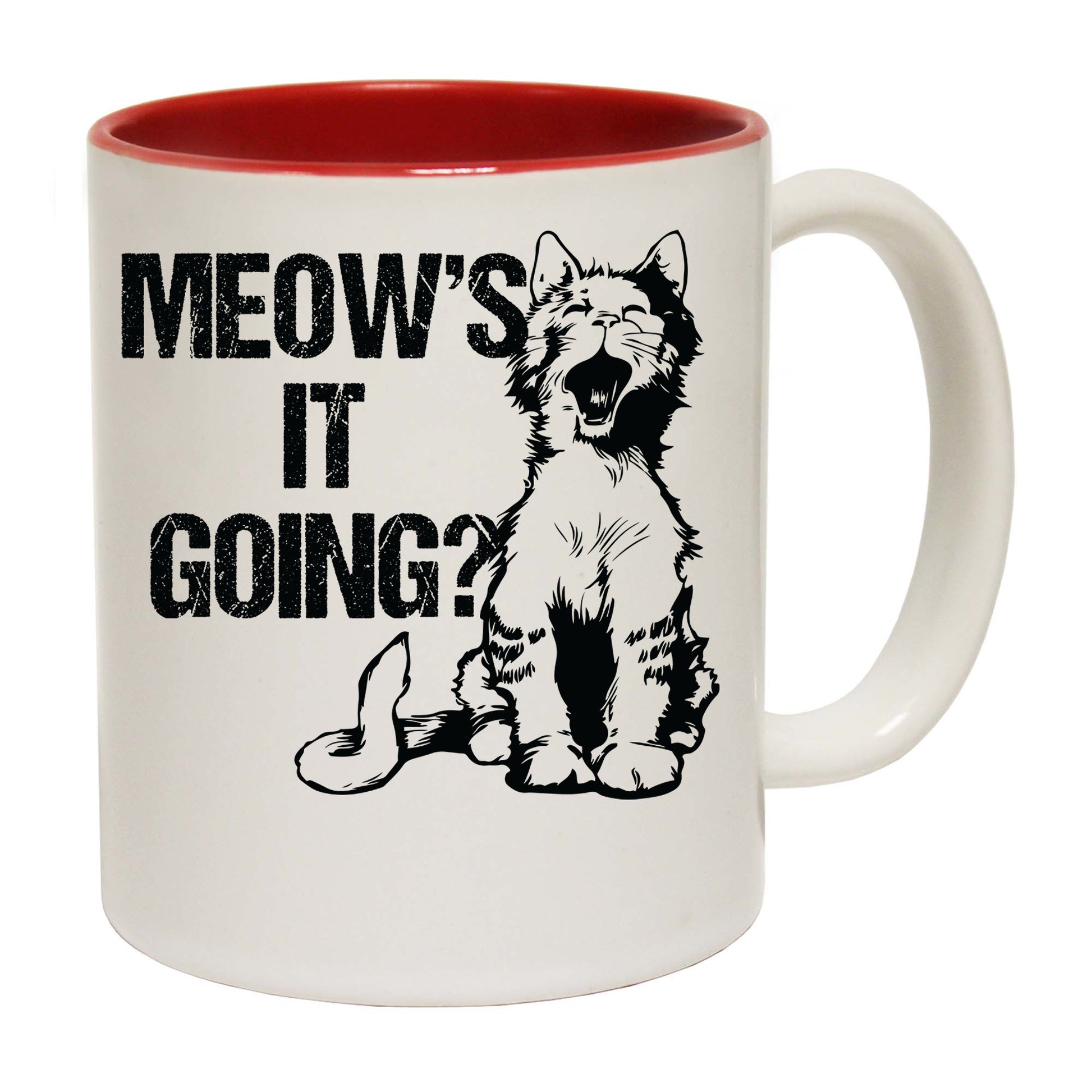 Meows It Going Cat Kitten Pussy Cats - Funny Coffee Mug