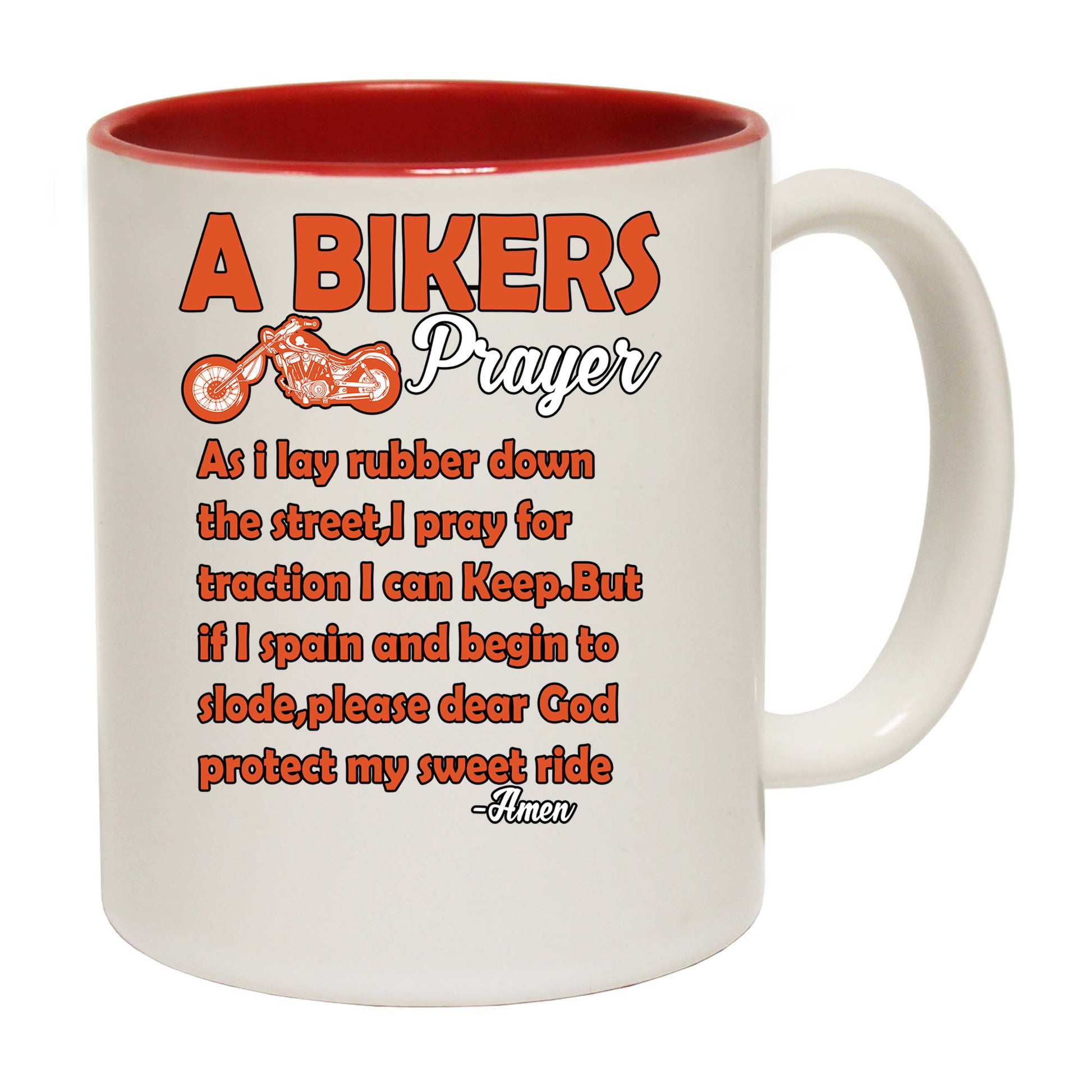 A Bikers Prayer Motorbike Motorcycle - Funny Coffee Mug