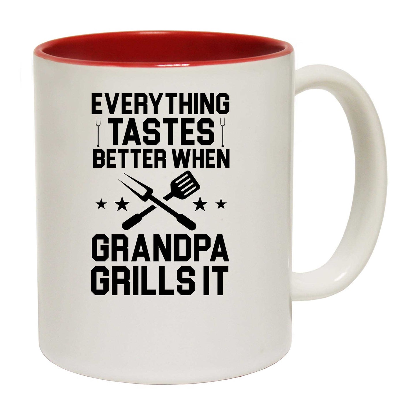 Everything Tastes Better Grills Grandpa Barbecue - Funny Coffee Mug