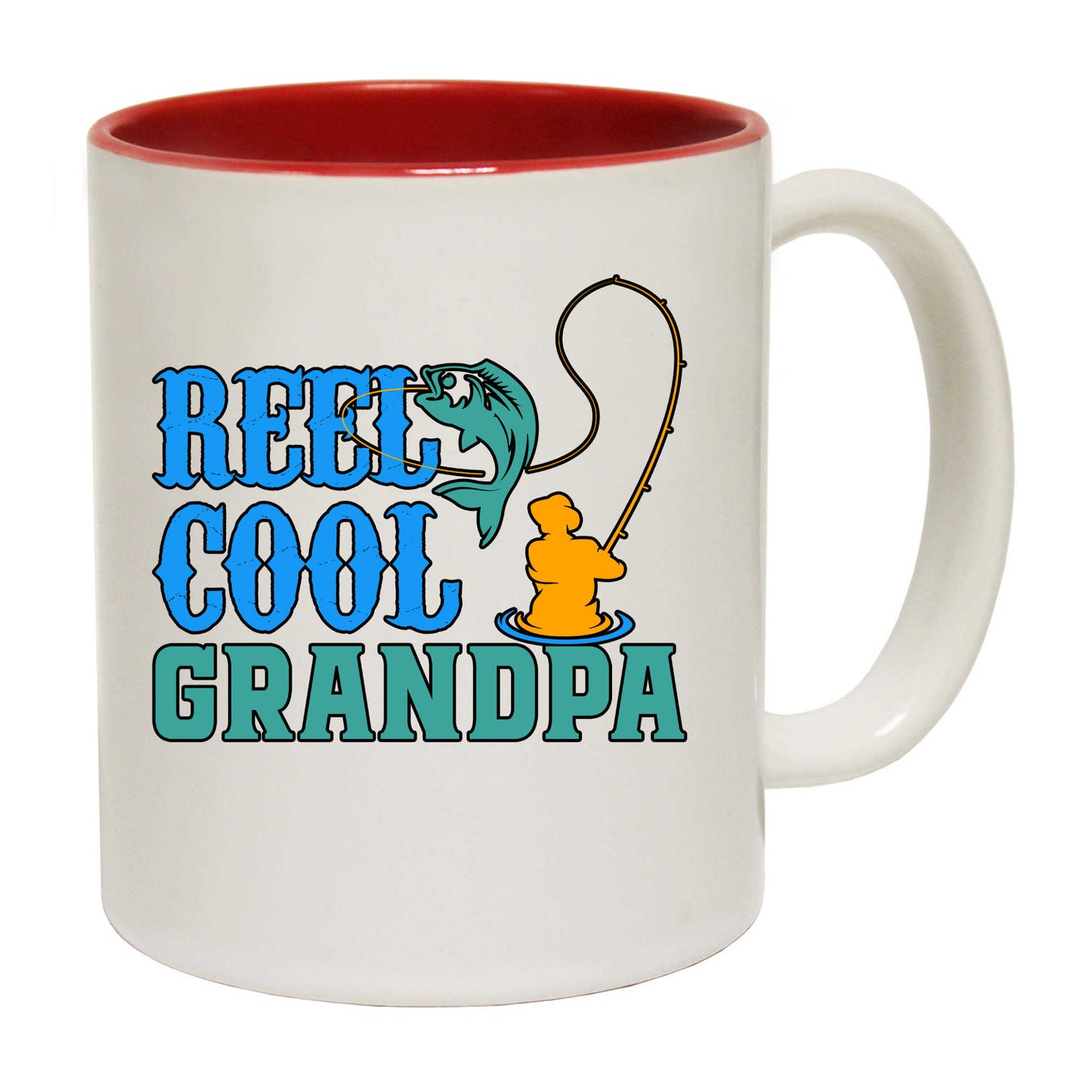 Reel Cool Grandpa Fishing Fish - Funny Coffee Mug