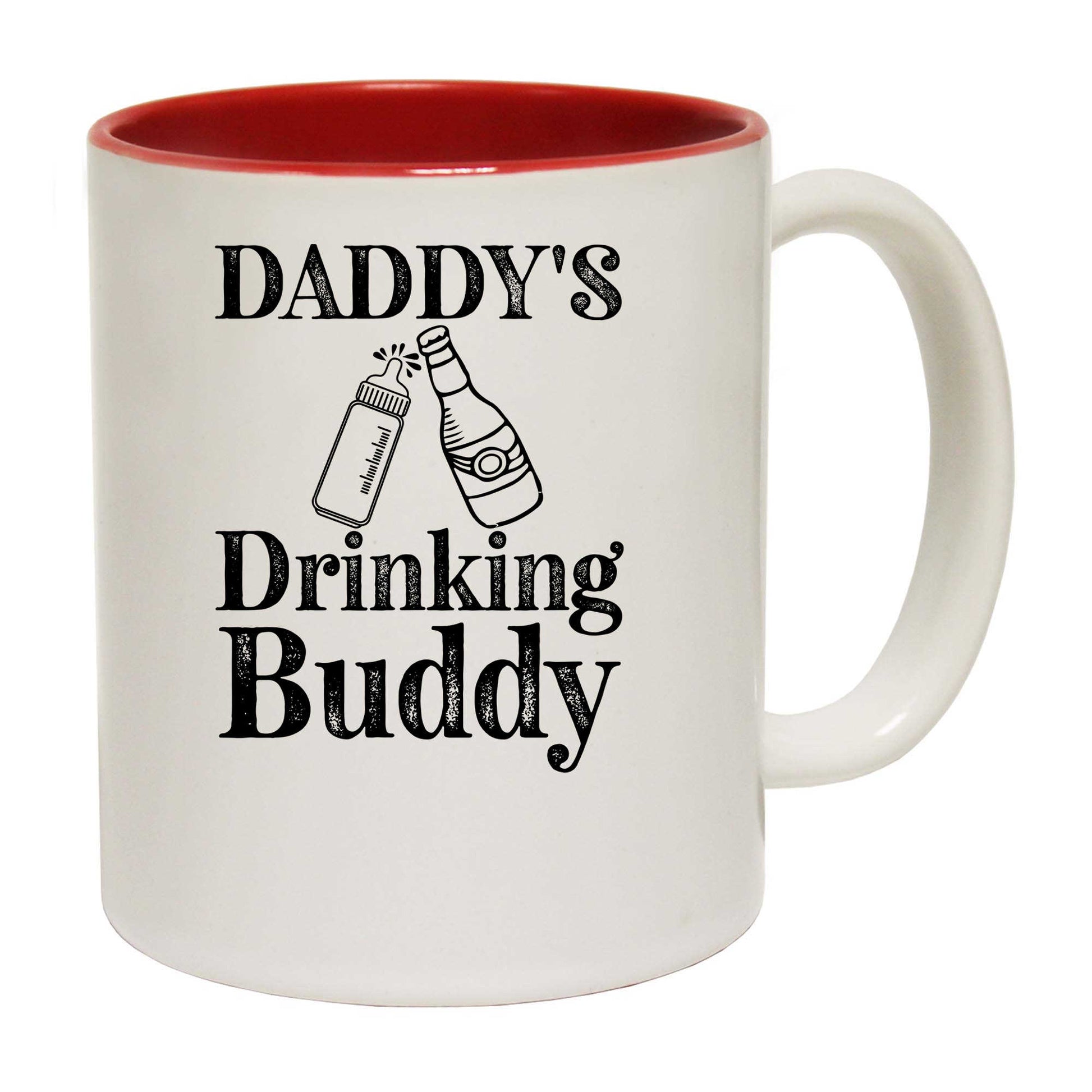 Daddys Drinking Buddy File Baby Father - Funny Coffee Mug