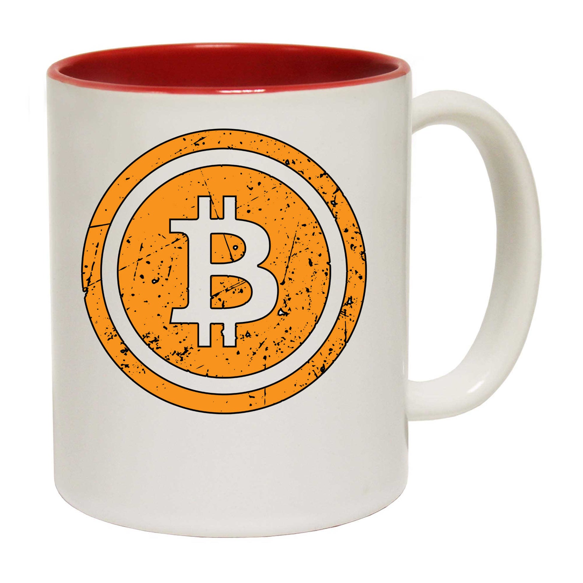 Bitcoin Logo Vintage Gold Cryptocurrency Cool - Funny Coffee Mug