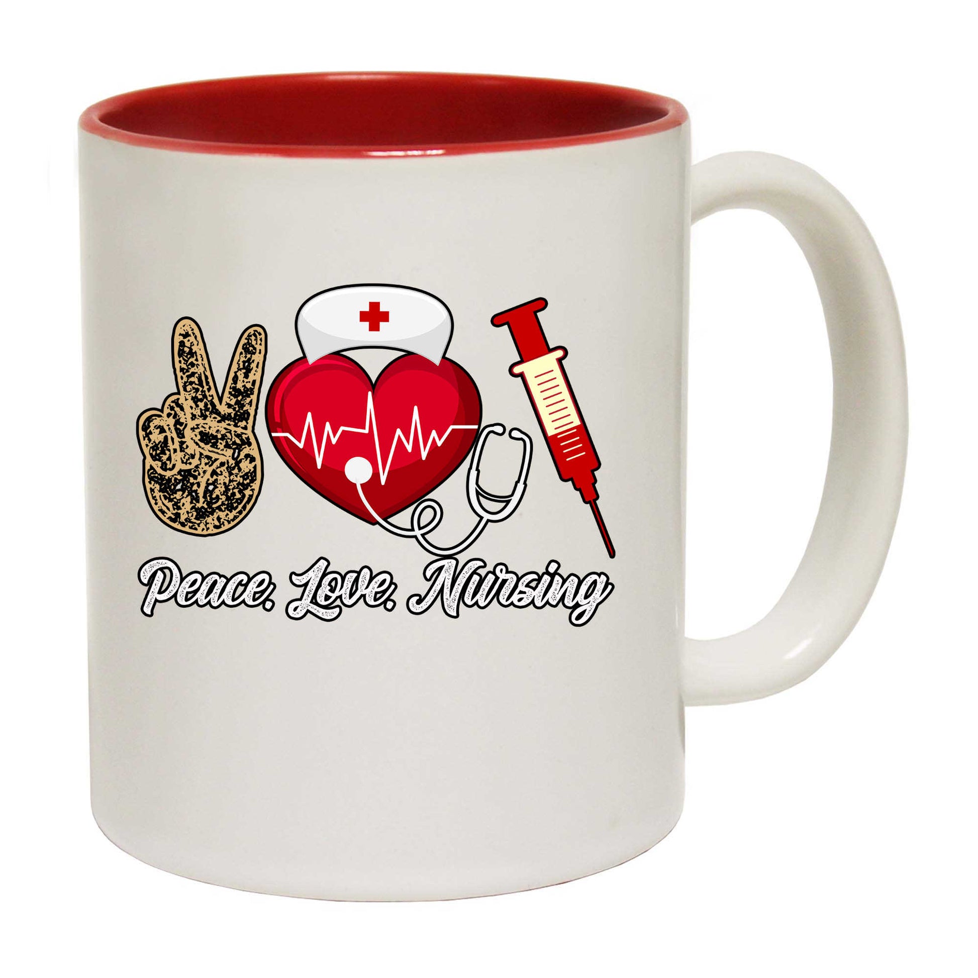 Peace Love Nursing Nurse Life - Funny Coffee Mug