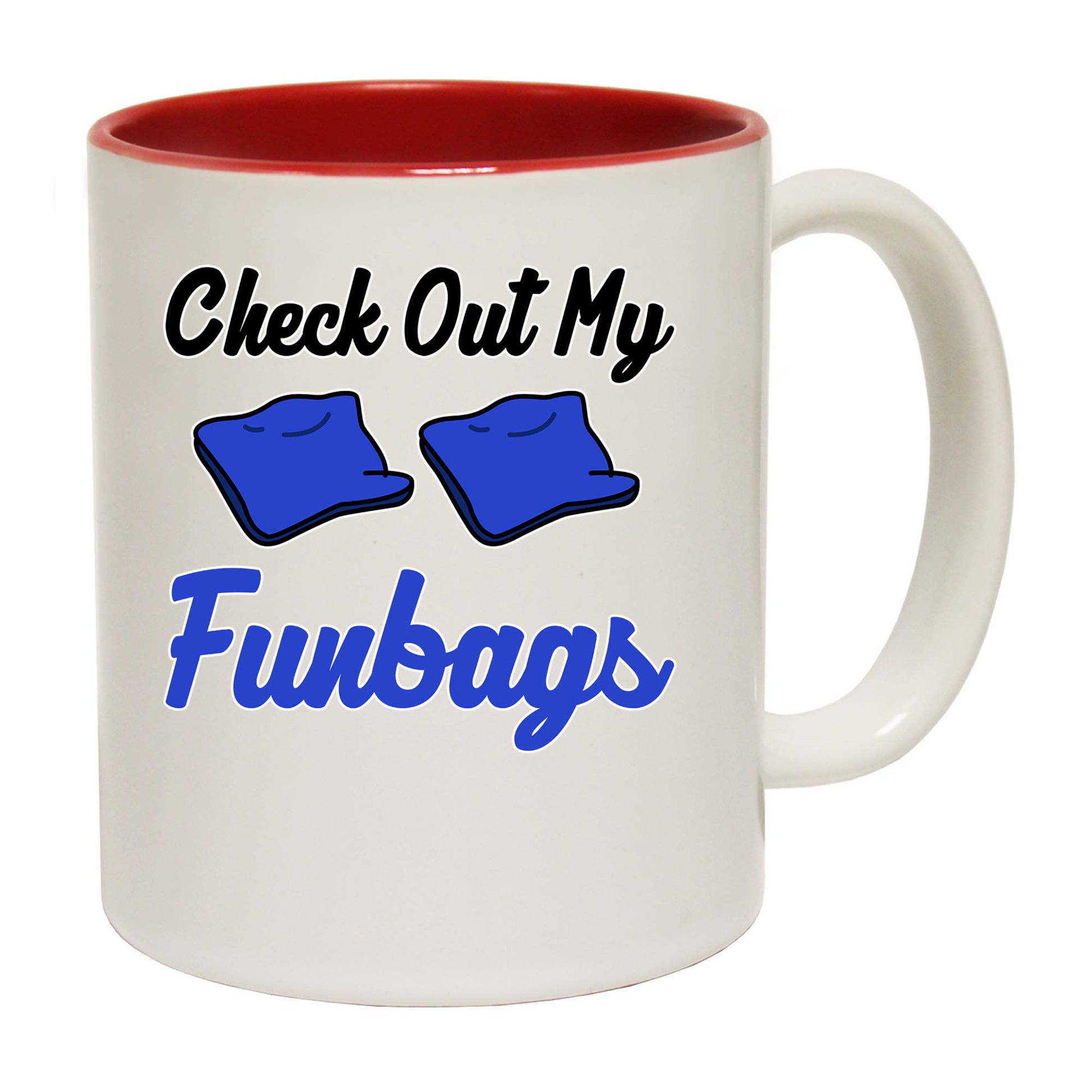 Check Out My Funbags Cornhole - Funny Coffee Mug