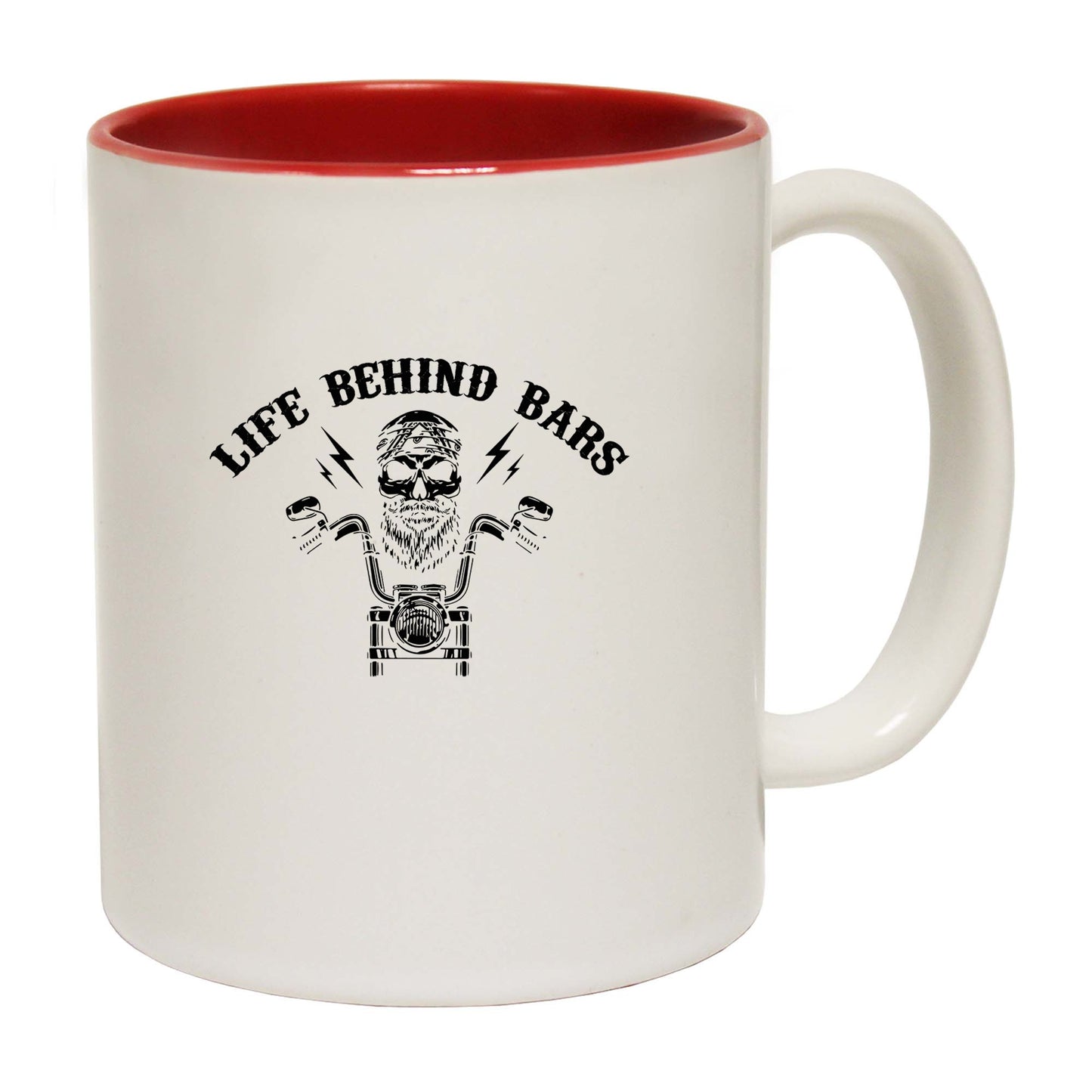 Life Behind Bars Motorcycle Motorbike - Funny Coffee Mug