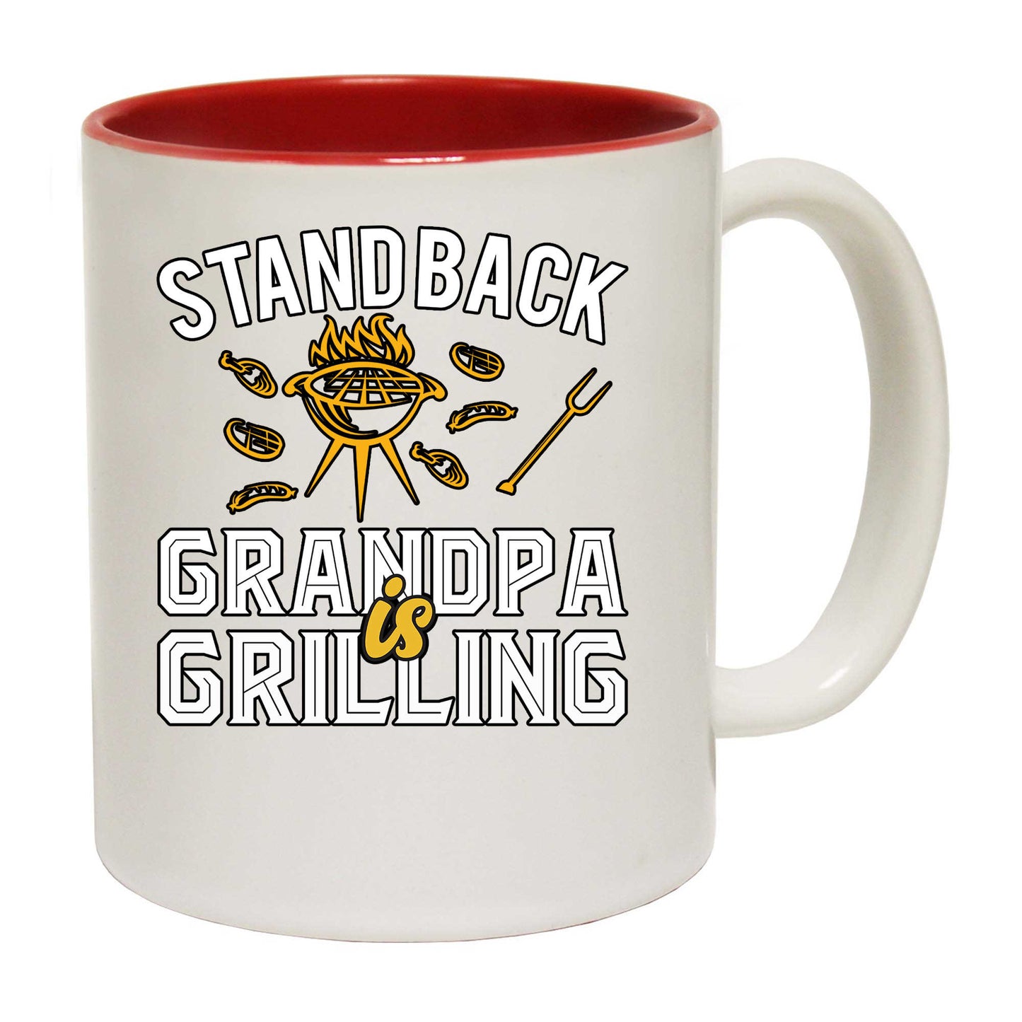 Stand Back Grandpa Grilling Fathers Day Bbq - Funny Coffee Mug