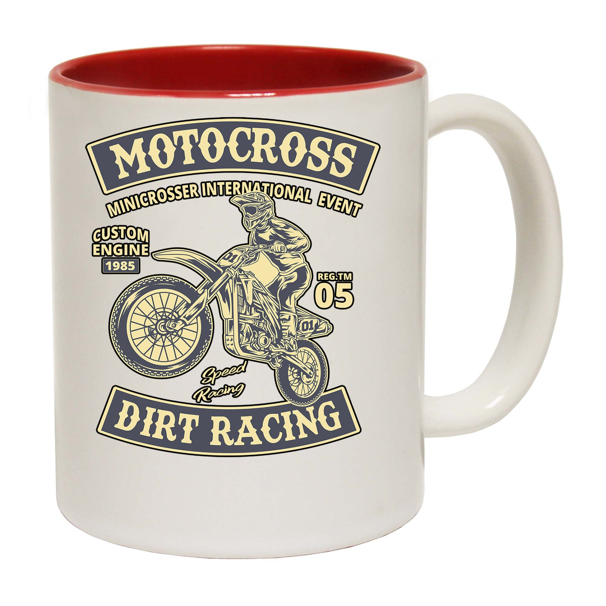 Motocross Dirt Racing Dirt Bike Motorcycle Motorbike - Funny Coffee Mug