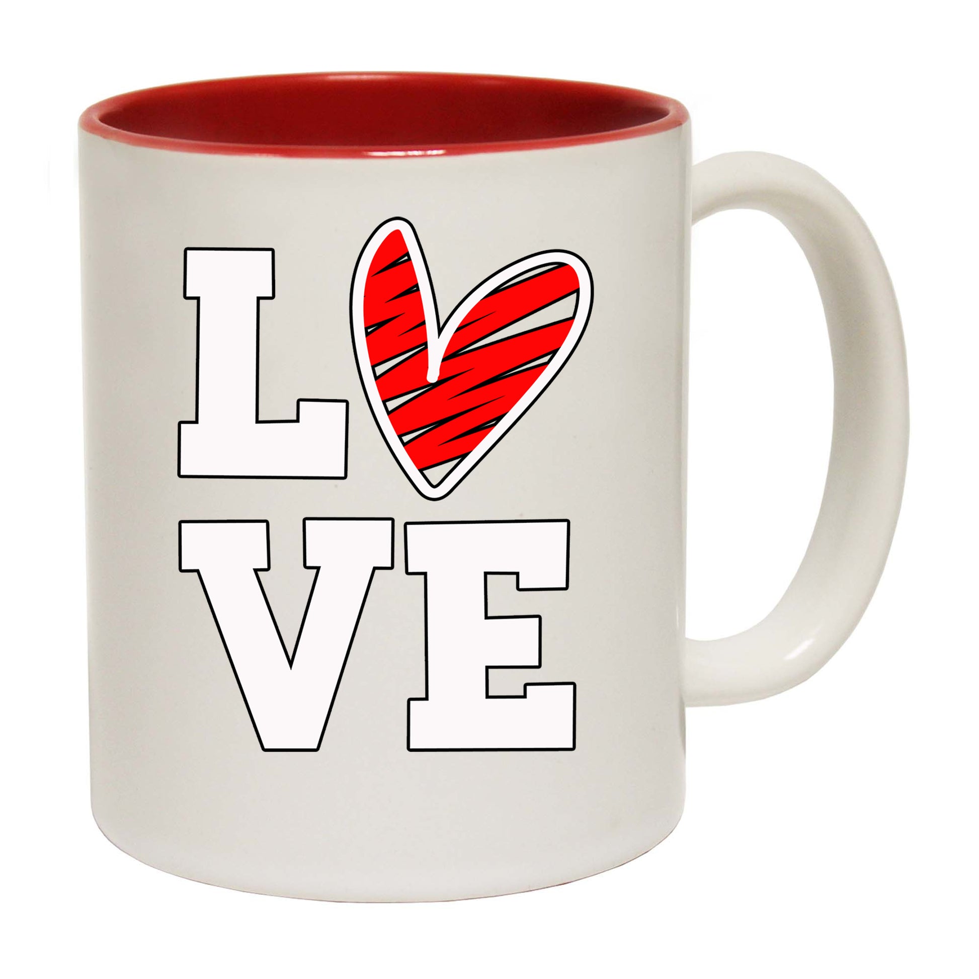 Love Heart Valentines - Funny Coffee Mug