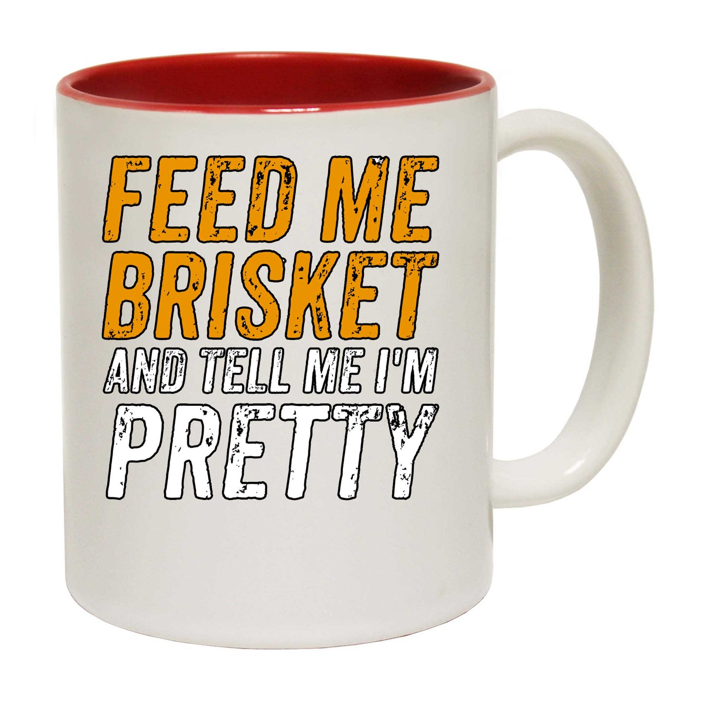 Feed Me Brisket Pretty Bbq Cooking - Funny Coffee Mug