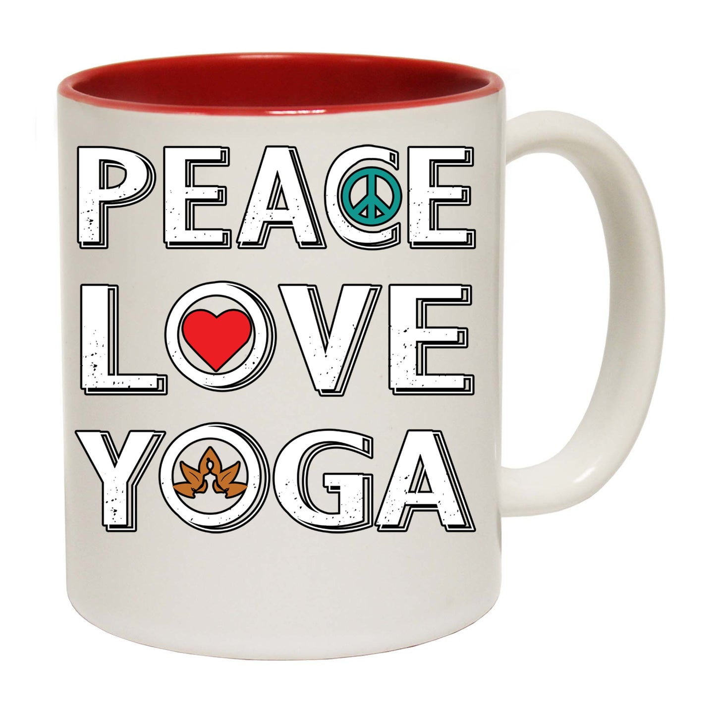 Peace Love Yoga - Funny Coffee Mug