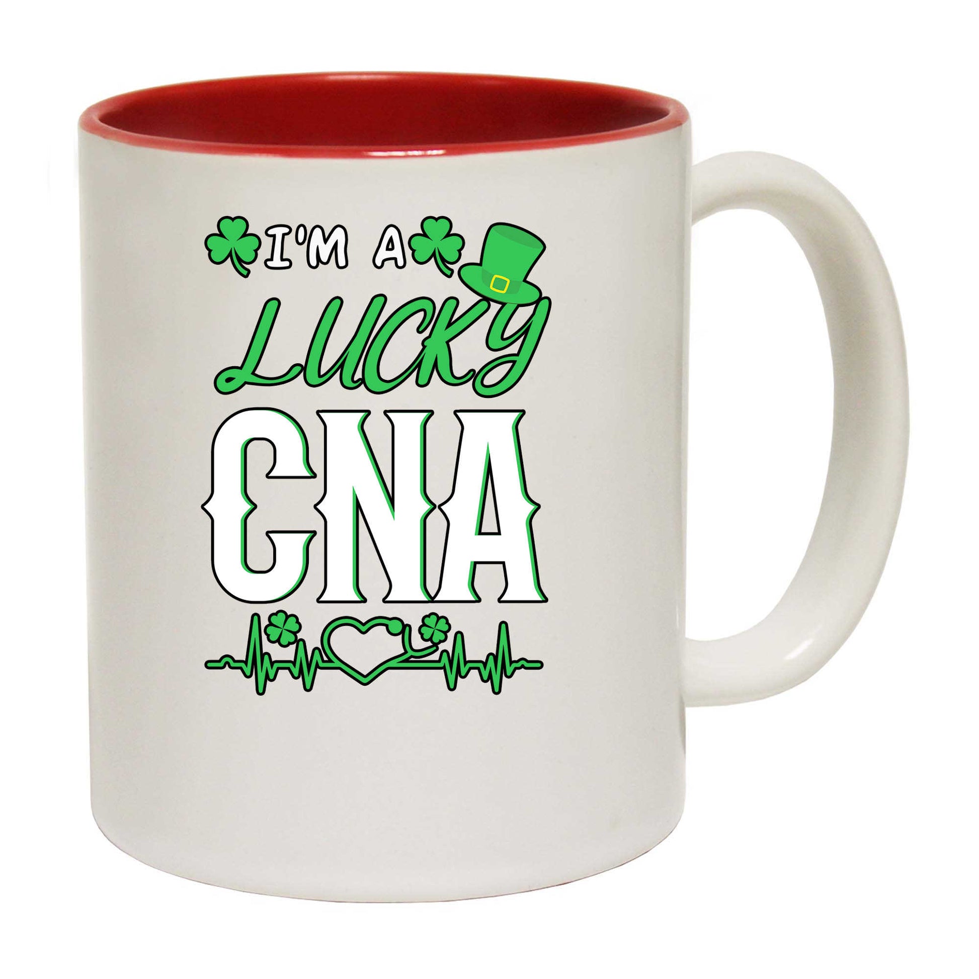 Im A Lucky Cna Nurse St Patricks Day Ireland - Funny Coffee Mug