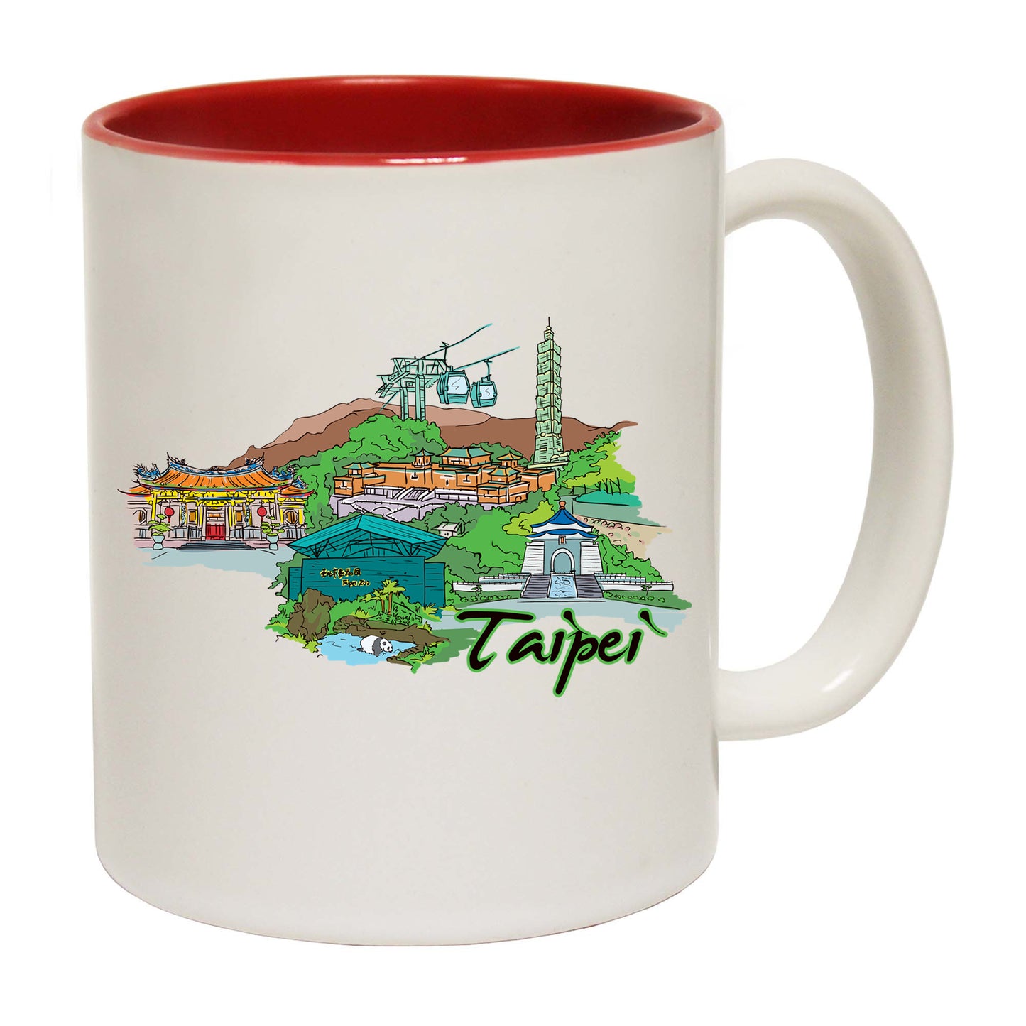 Taipei Taiwan Country Flag Destination - Funny Coffee Mug