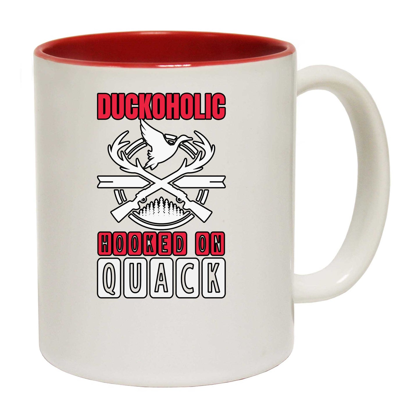 Duckoholic Hooked On Quack - Funny Coffee Mug