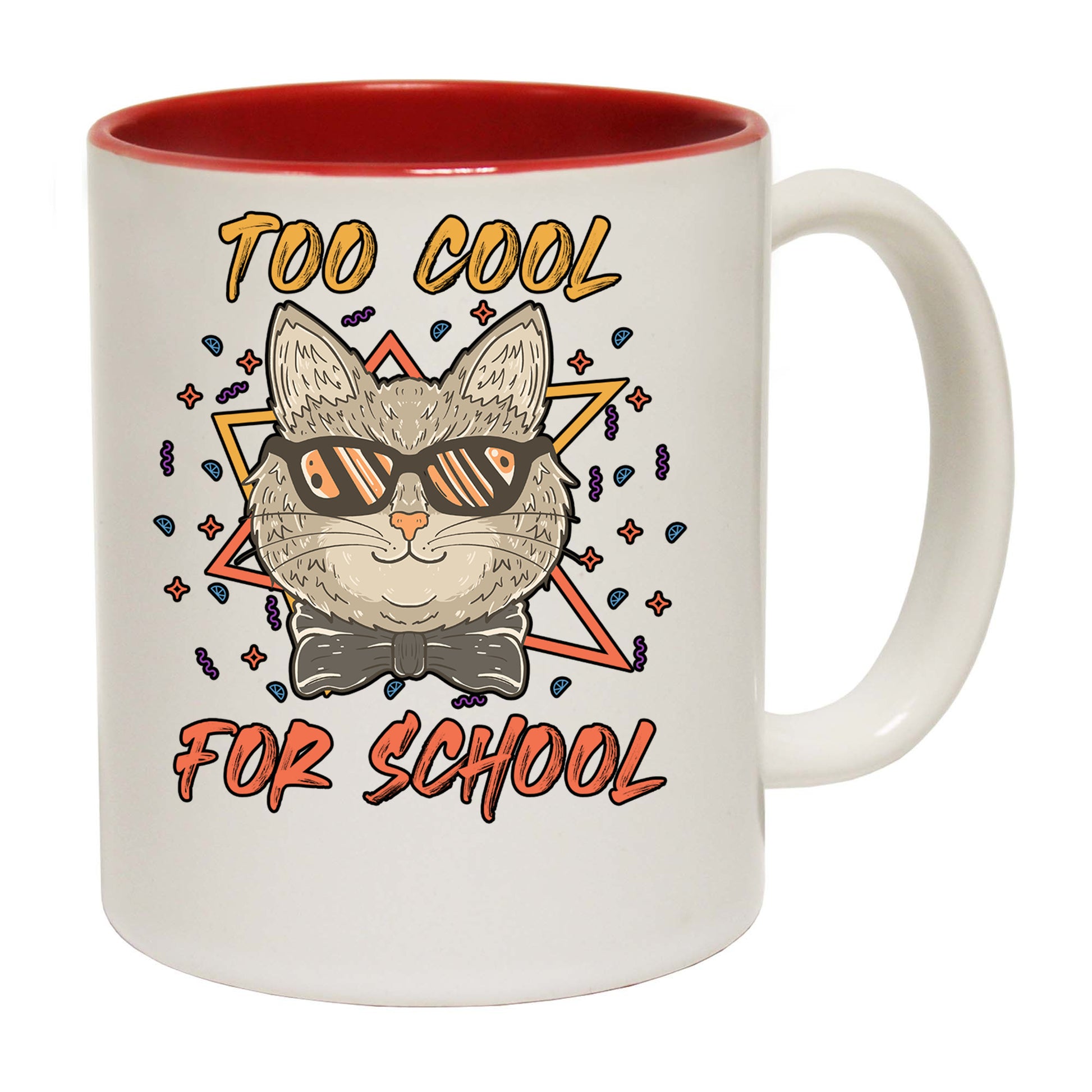 Too Cool For School Cat Kitten Pussy Cats - Funny Coffee Mug