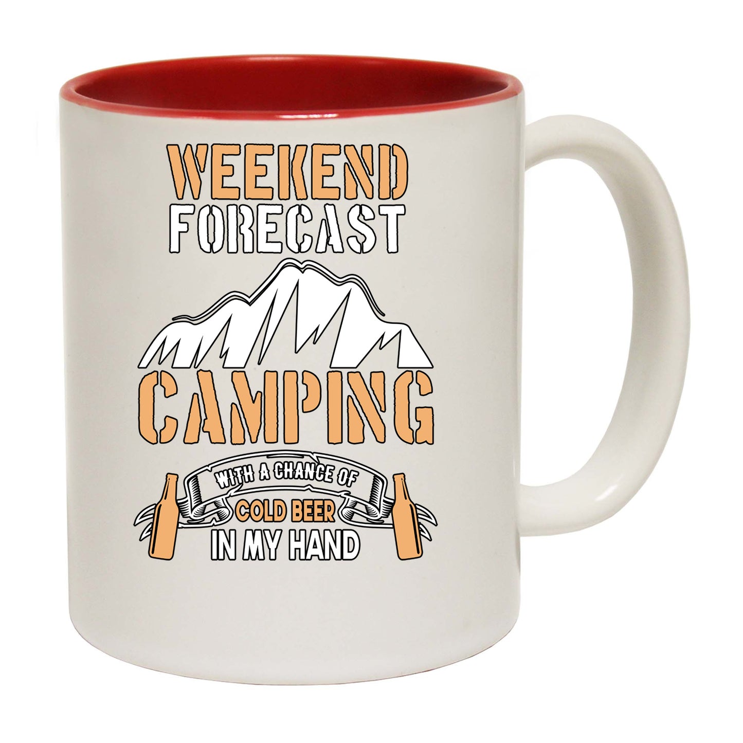 Weekend Forcast Camping Beer Tent - Funny Coffee Mug