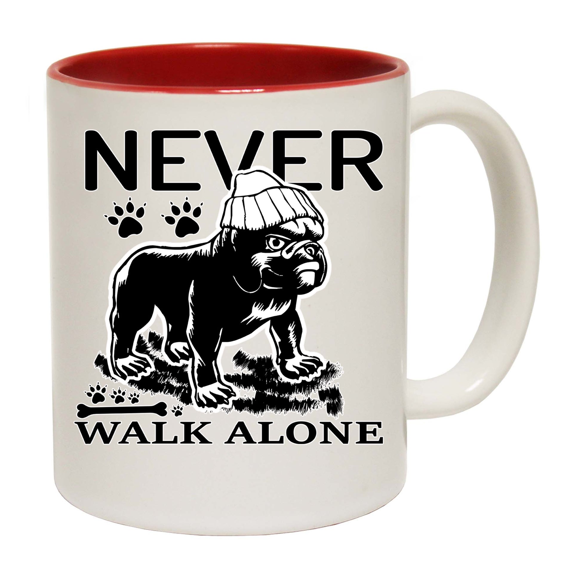 Never Walk Alone Dog - Funny Coffee Mug